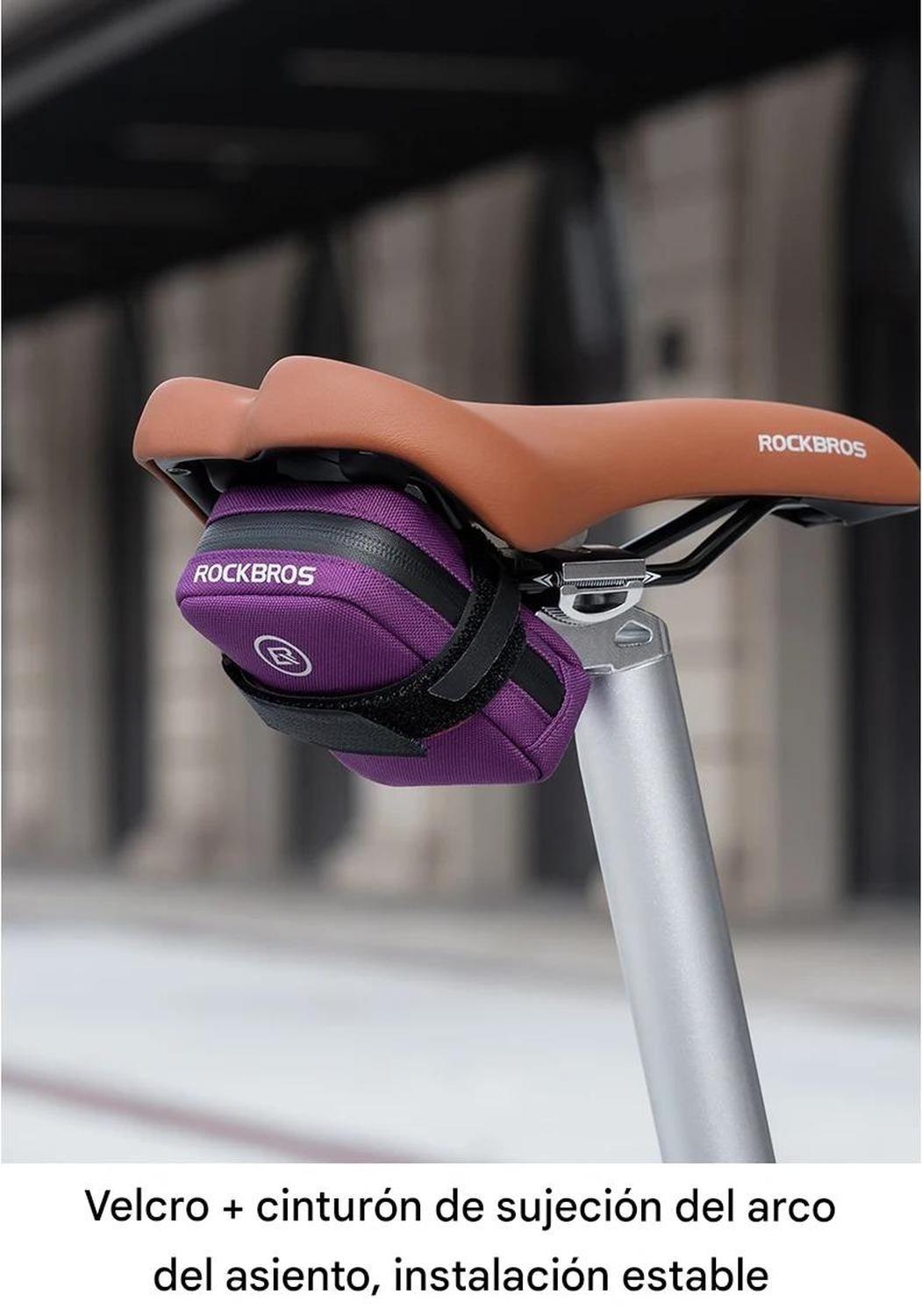 Bolso Bajo Asiento Bicicleta Rockbros Mini Impermeable-6