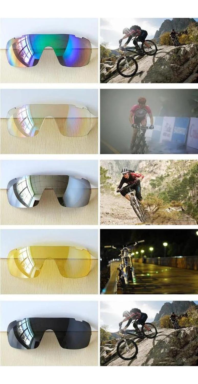 Gafas Infantiles Unisex Ciclismo Infantiles 5 Lentes Uv400 - Purpura, Amarillo, Transparente, Espeja-3