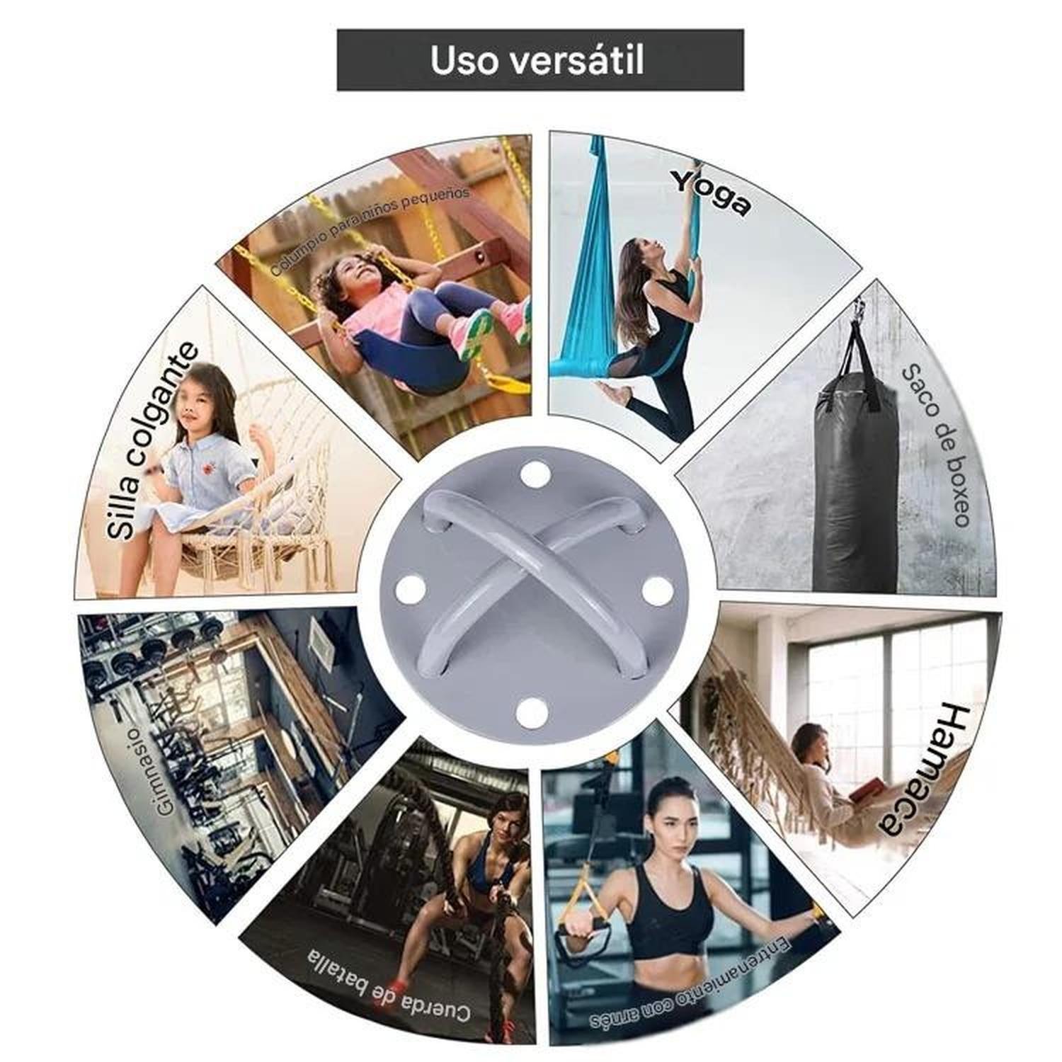 Anclaje De Techo Y Pared Para Trx Saco Boxeo Hamaca-1