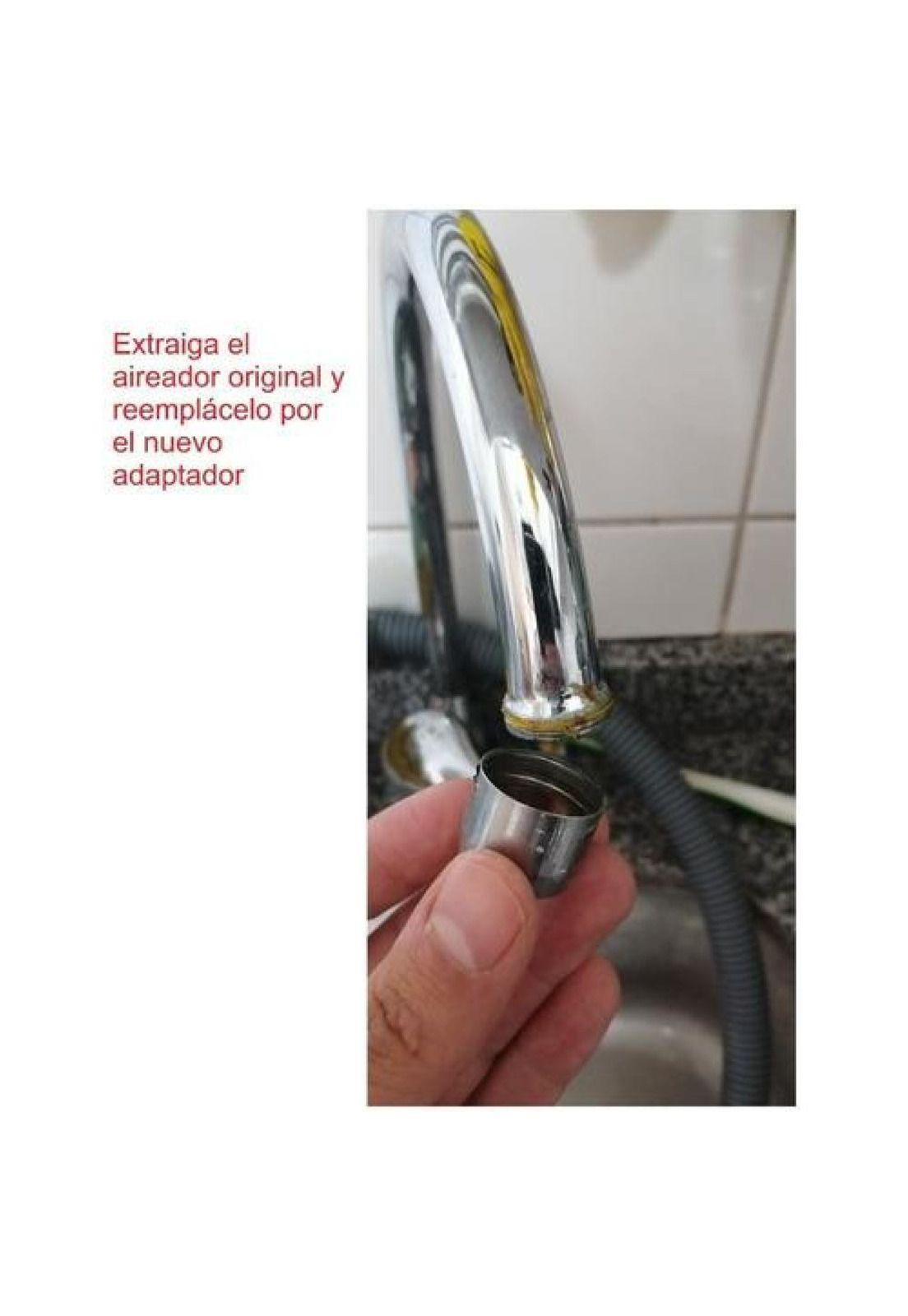 Adaptador Lavaplatos A Lavadora. Con Aireador, 22 Mm A 3/4.-4