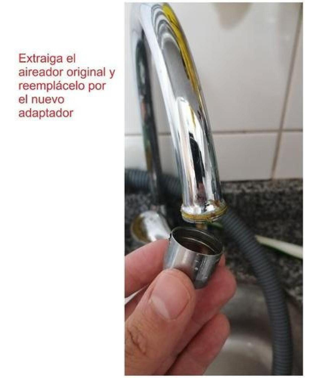 Adaptador Lavaplatos A Lavadora. Con Aireador, 22 Mm A 3/4.-4