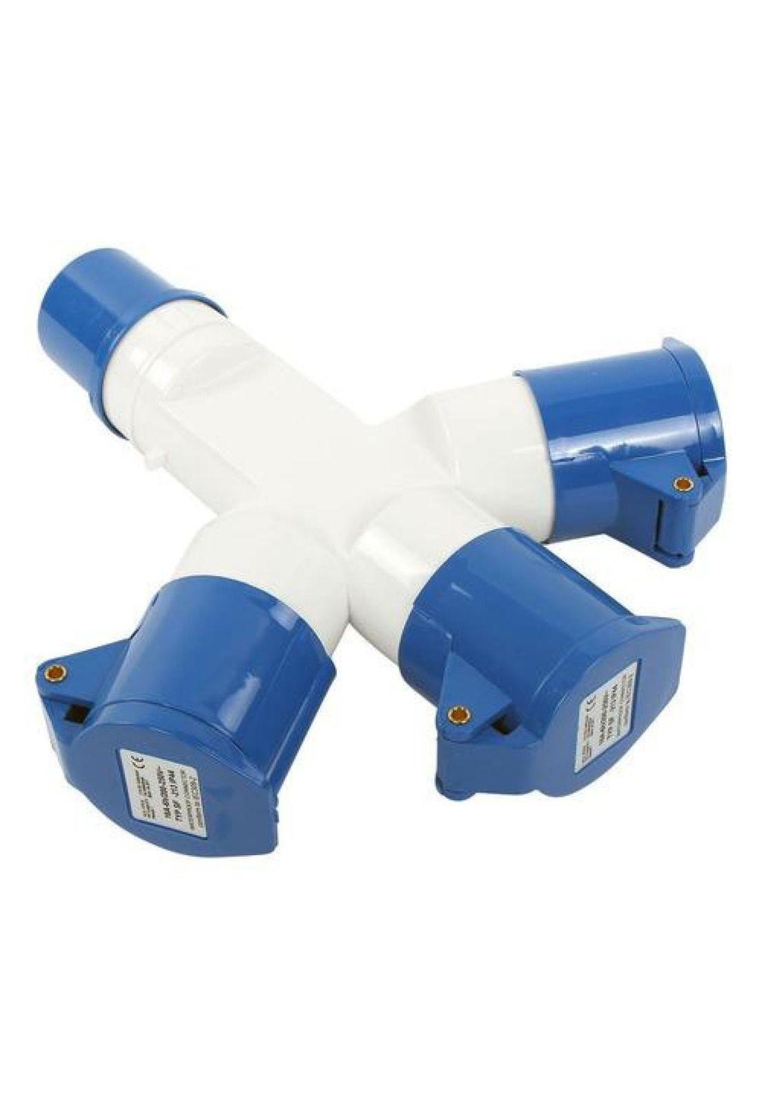 Toma Hembra Enchufe Industrial Derivación Múltiple 220v 2p+t-2