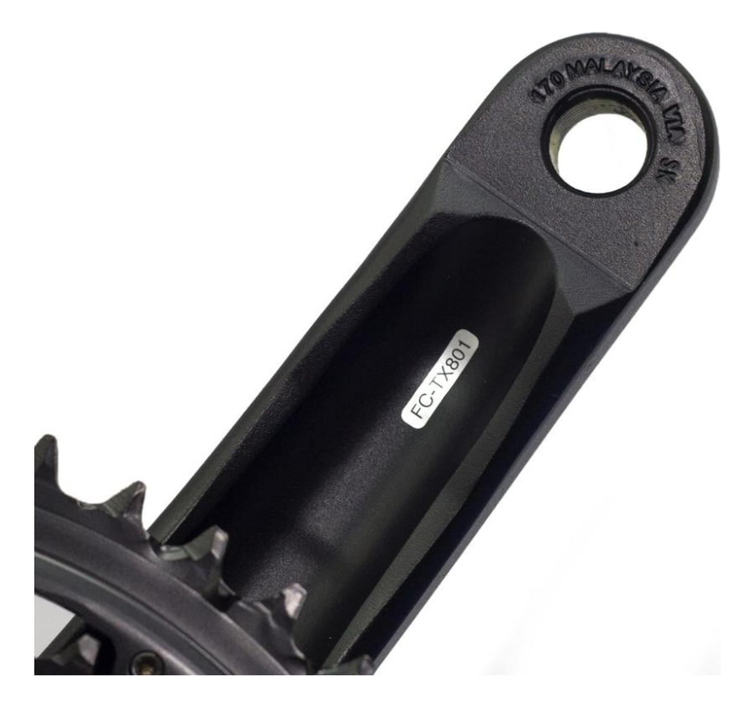 Volante Shimano Tourney Tx Fc-tx801 3 Platos 175mm Negro-2