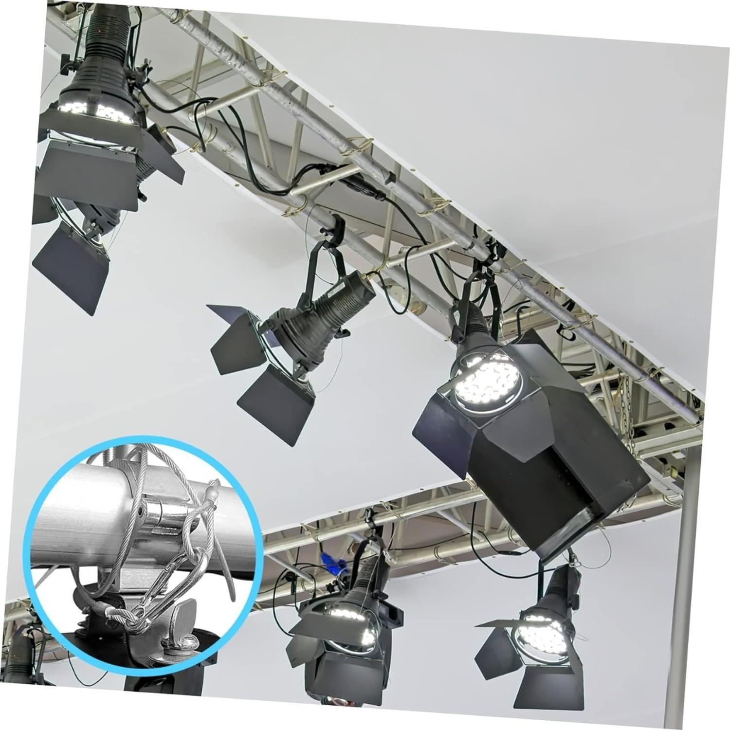 2 Cables Acero Recubierto 60kg Multifunción 1,5 Metros X 5mm-8