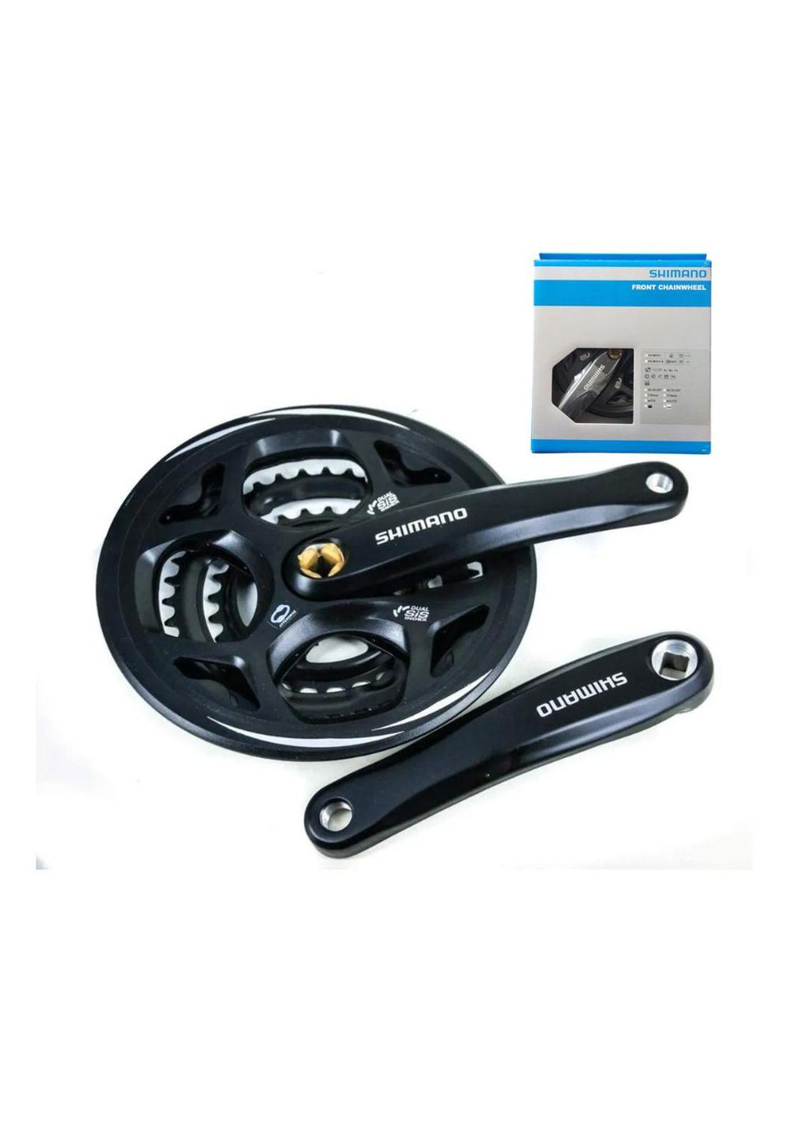 Set Volante + Biela  Shimano FC-M311-L 3 platos 7/8v 175mm-4