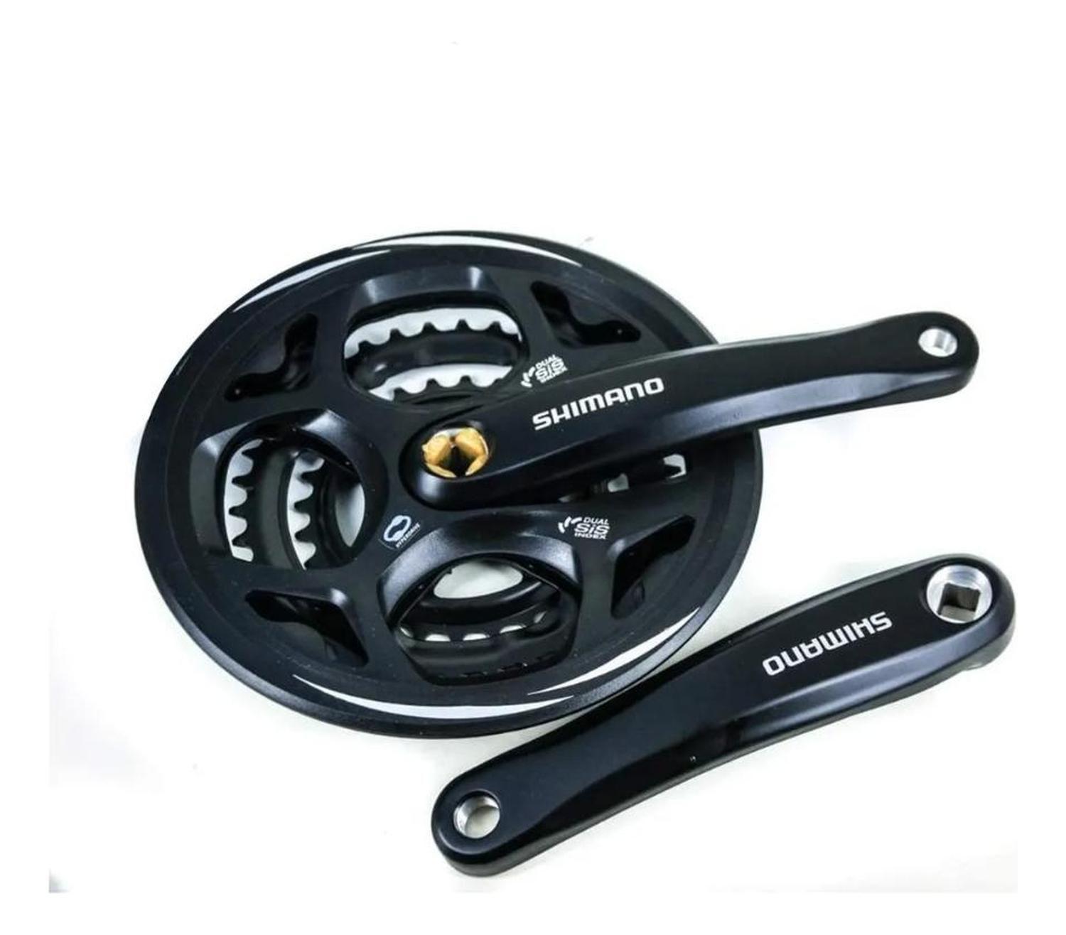 Volante Shimano Fc-m311-l 3 Platos 7/8v 175mm - Negro-4