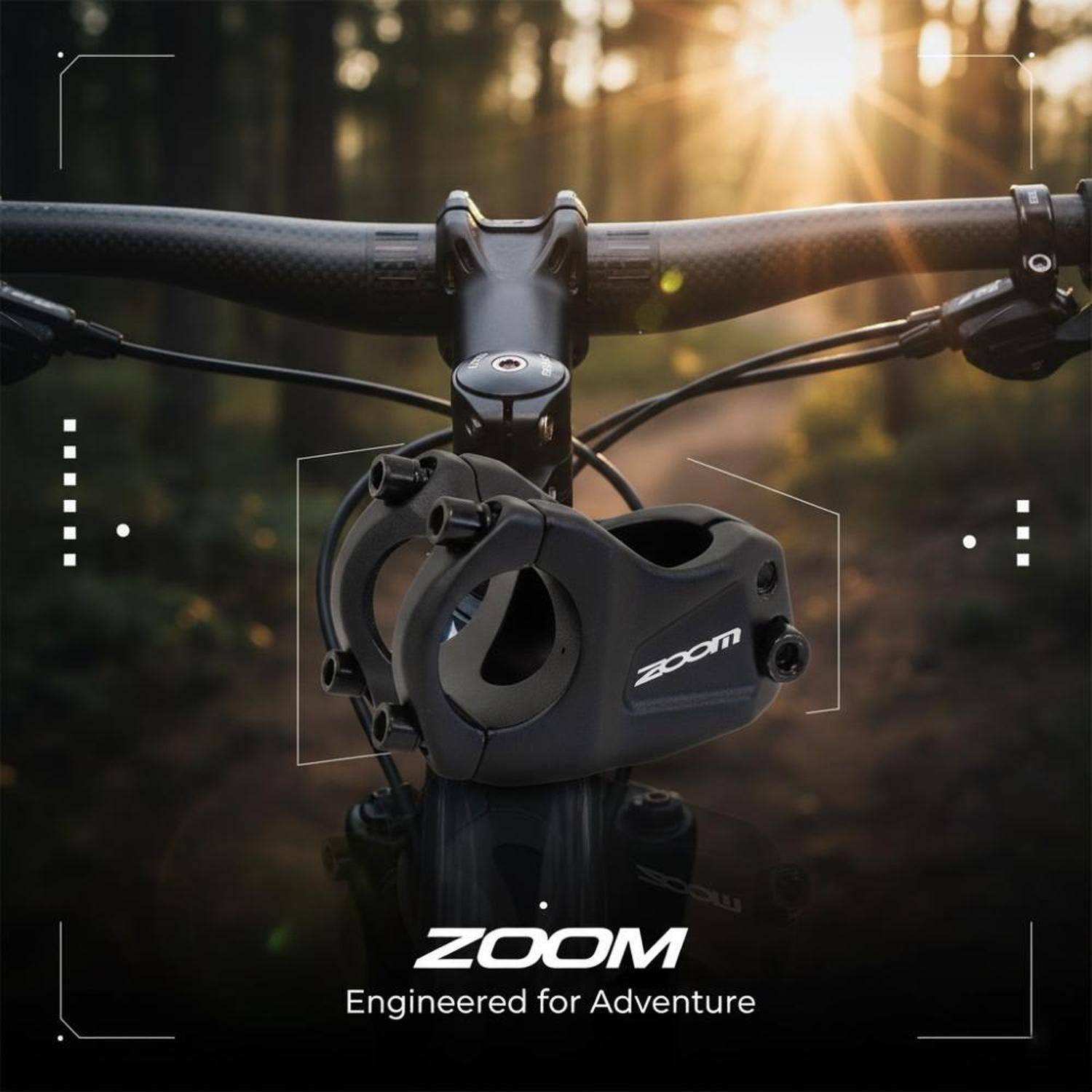 Potencia Ahead Zoom 31.8 X 45 Mm Mtb Negro Mate - Negro-2