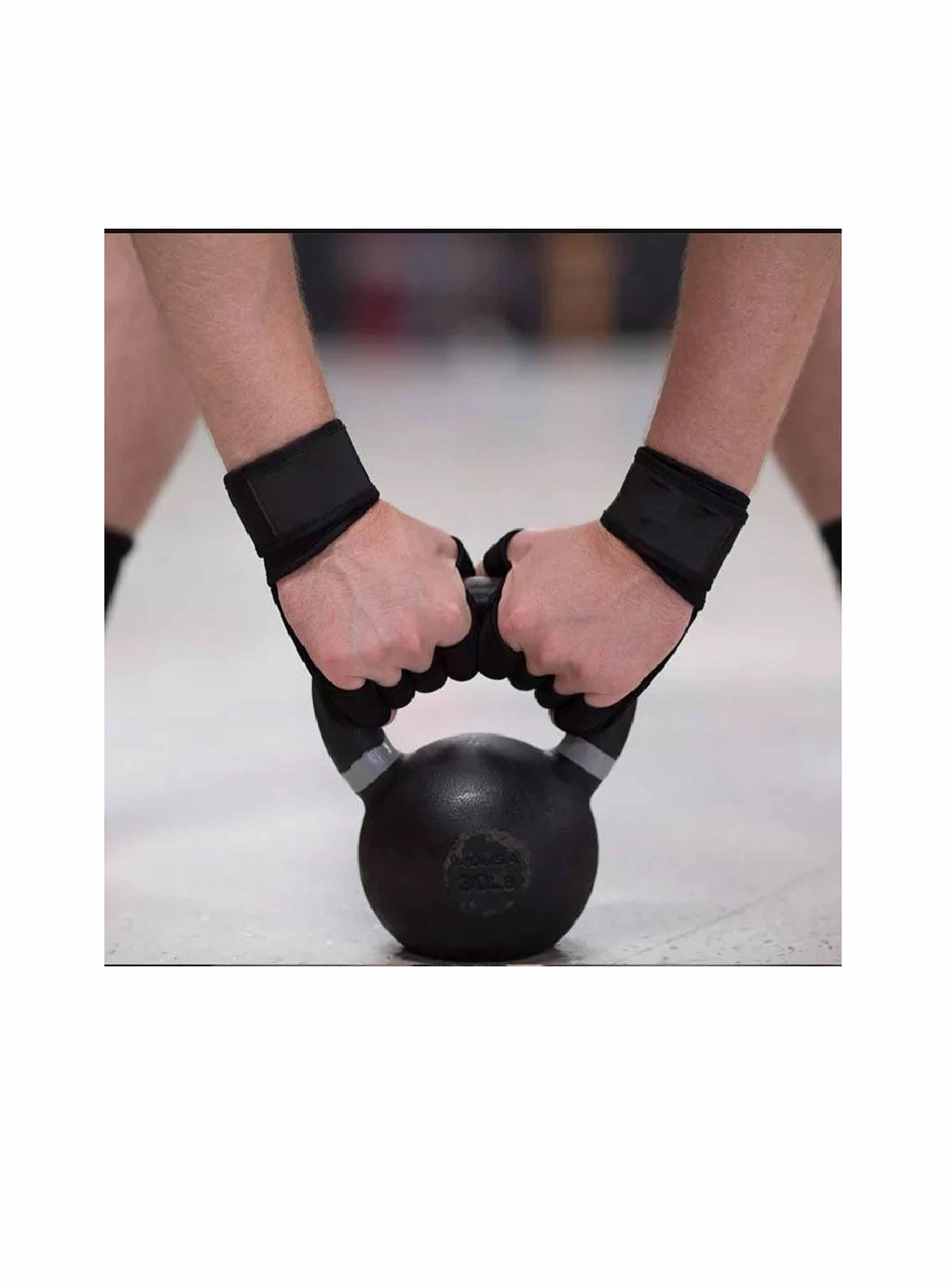 Guantes Calleras Para Pesas, Con Soporte De Muñeca, Gym-3
