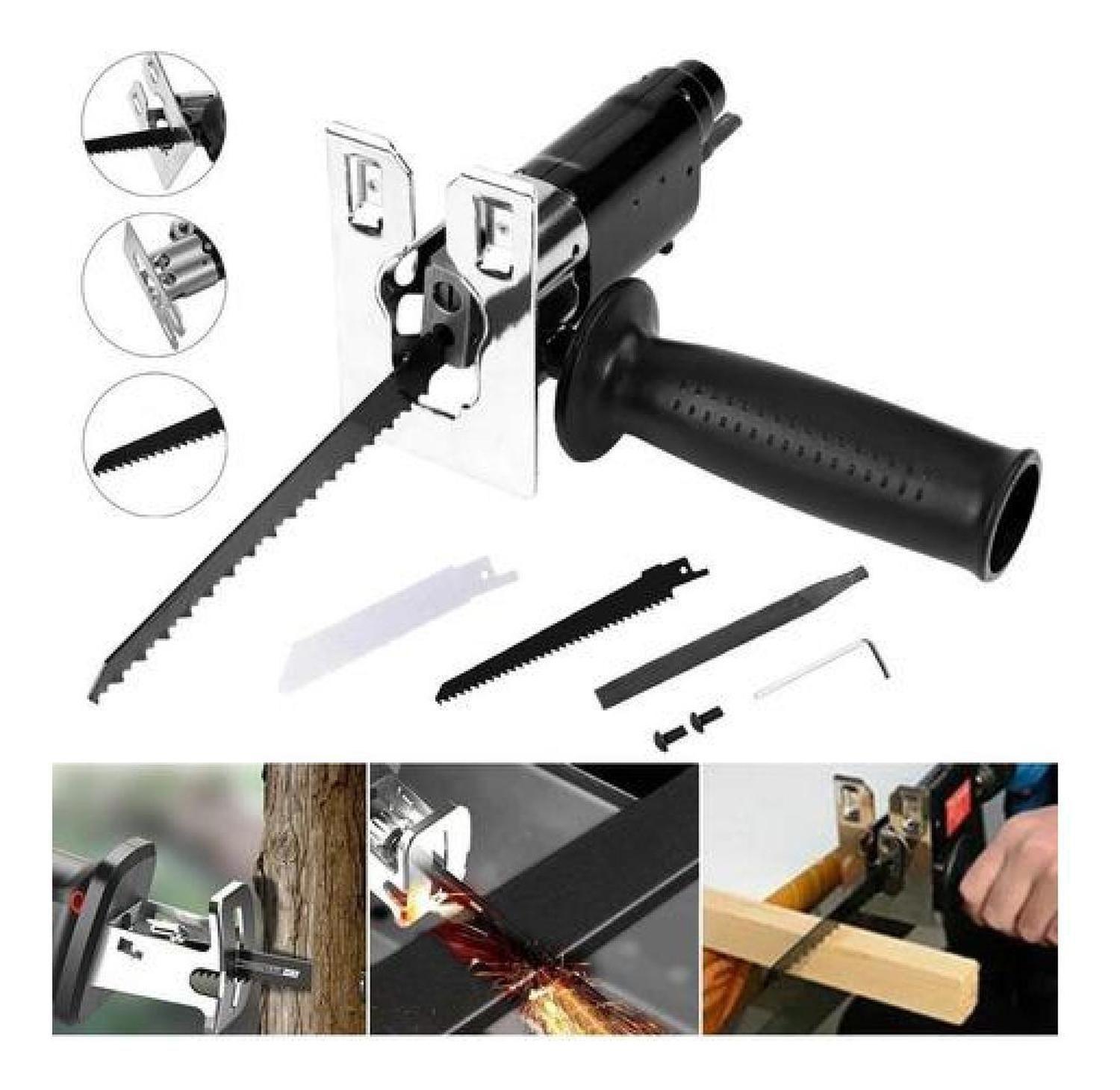 Adaptador Profesional De Sierra Recíproca Para Taladro-5