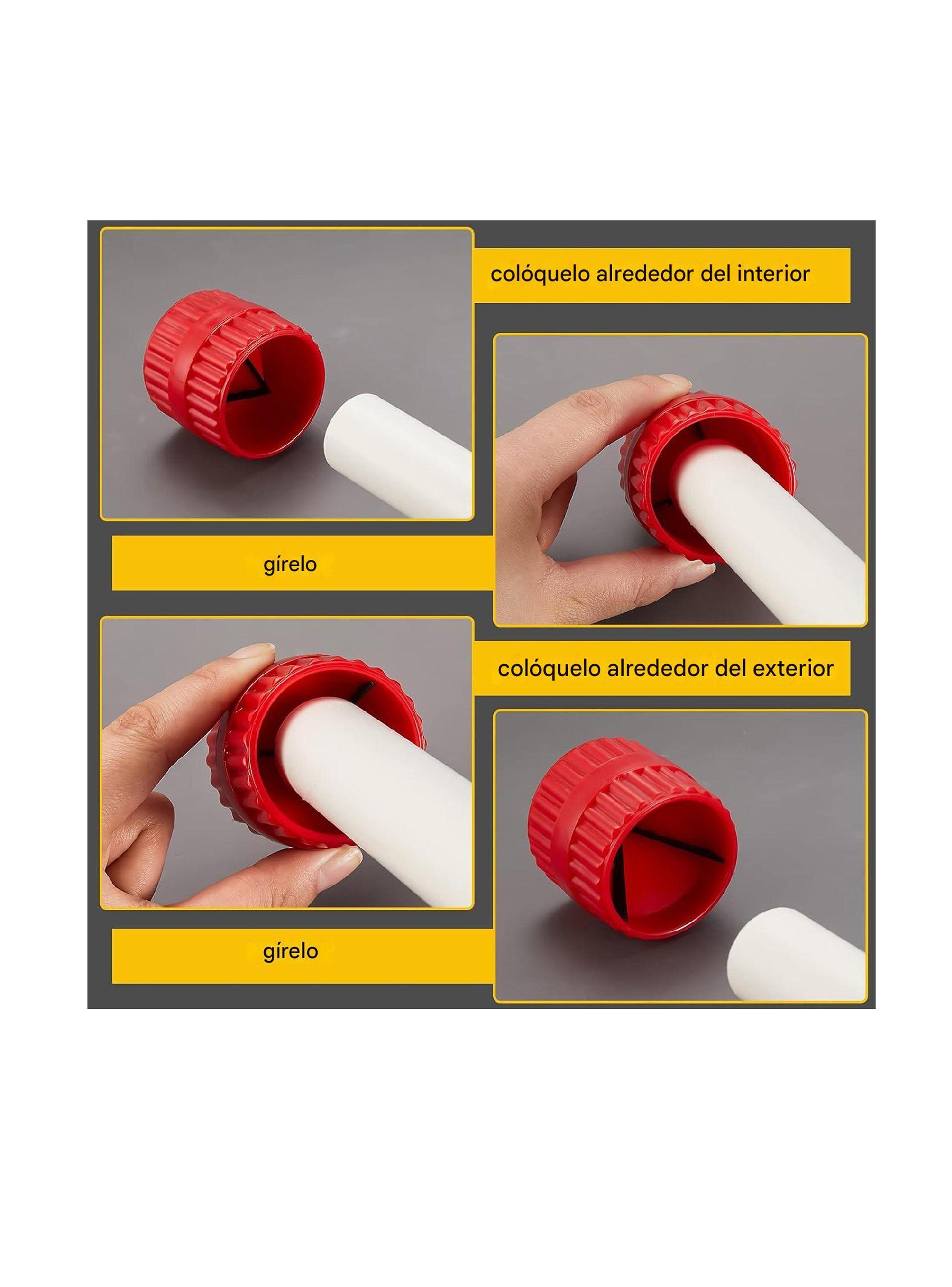 Escariador 2 En 1 Desbarba Tubos Aluminio Pvc Cañeria Cobre-6