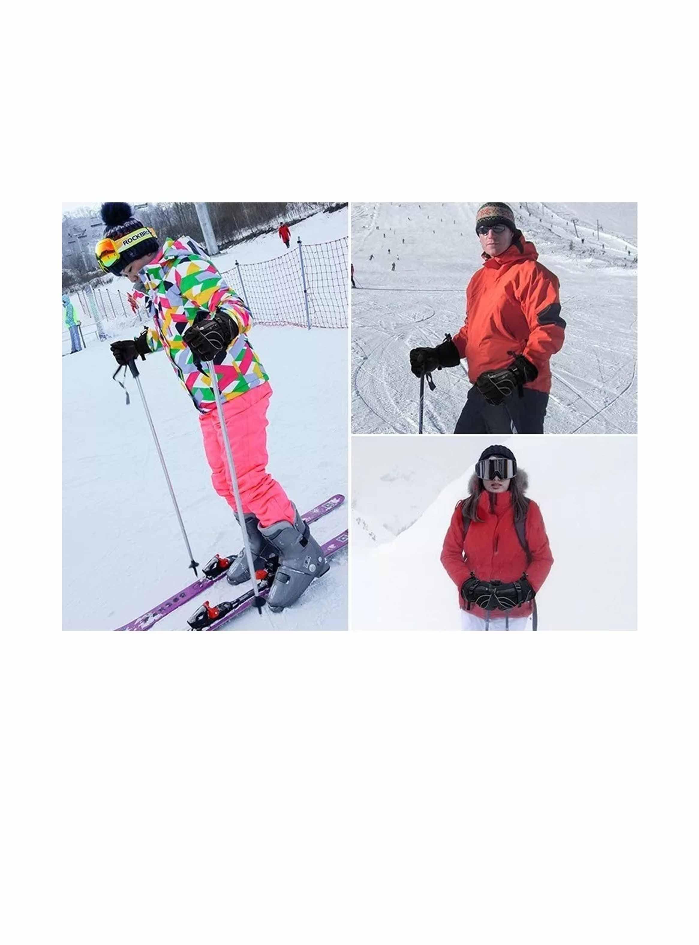 Guantes Rockbros -10º / -20º Nieve Moto Bicicleta Montañismo-3