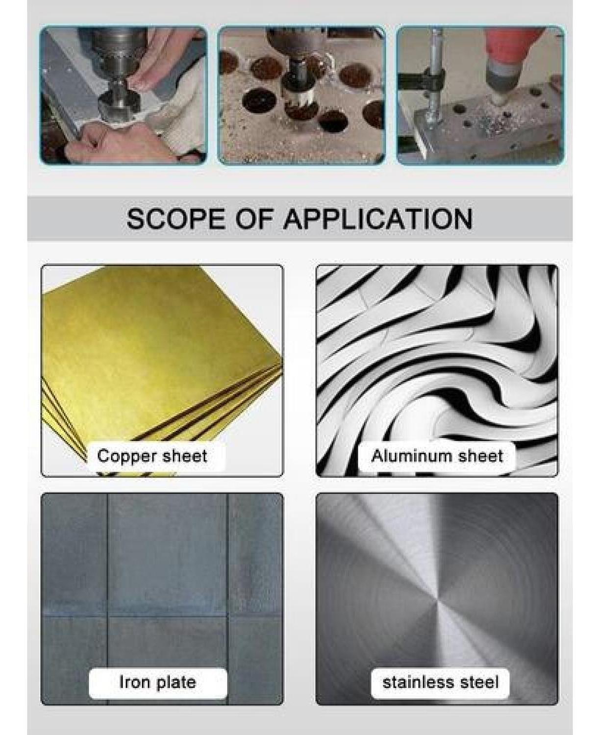 Set Brocas Circular Sacabocado Hss Metal 16-18.5-20-15-30mm-5