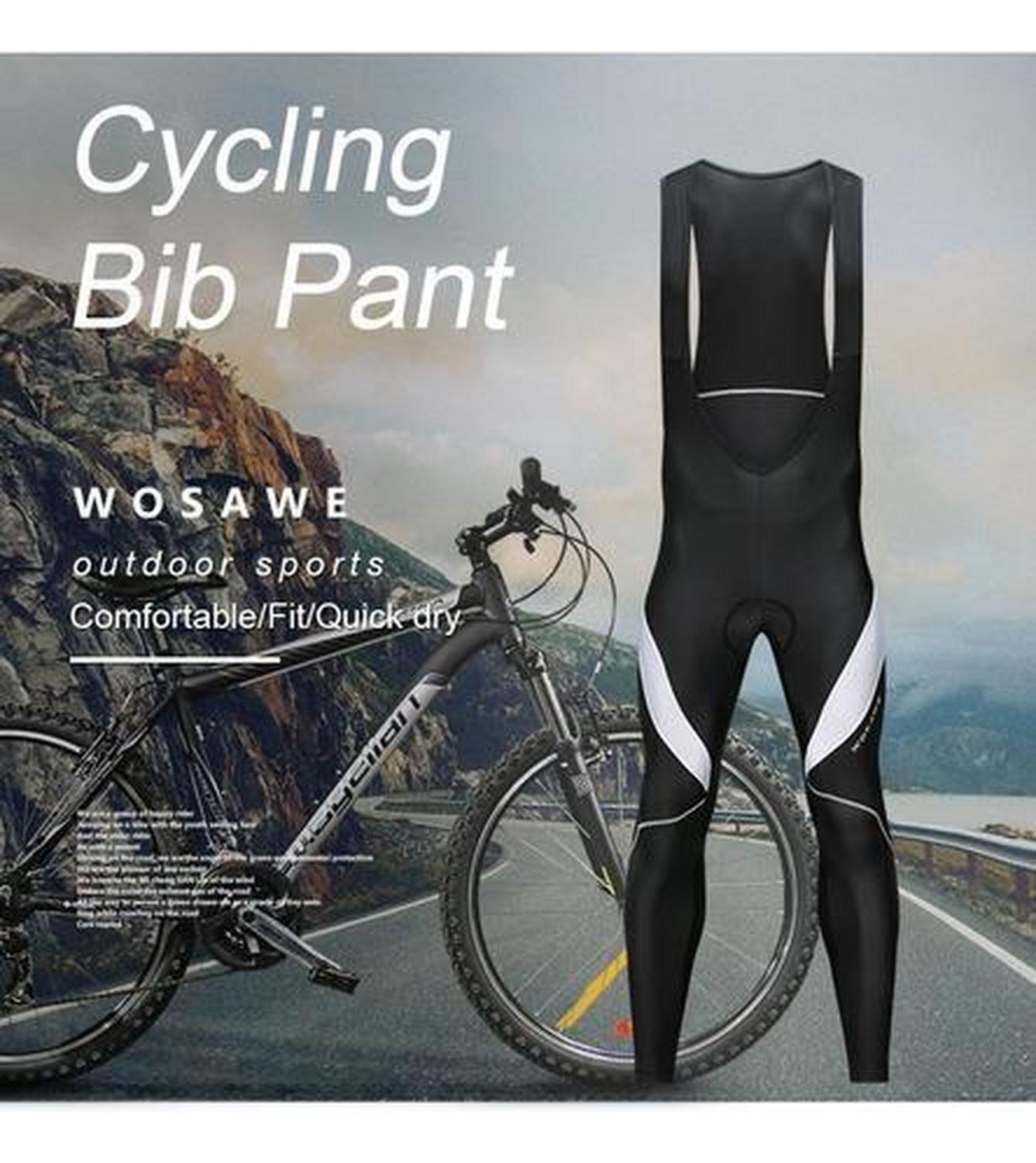 Calza De Ciclismo Gel Acolchada Con Tirantes Pierna Larga-2