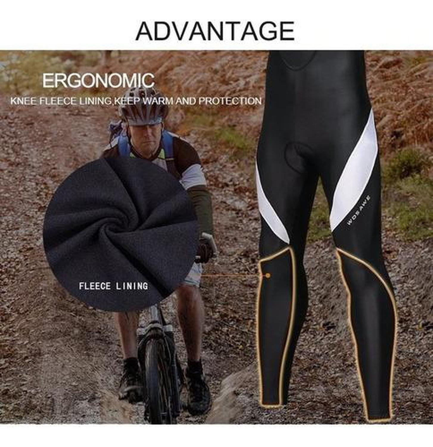Calza De Ciclismo Gel Acolchada Con Tirantes Pierna Larga-4