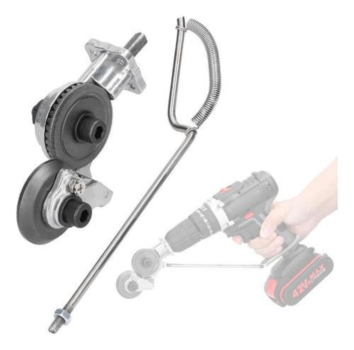 Adaptador Corta Latas De Taladro Eléctrico, Cortachapa Negro-2