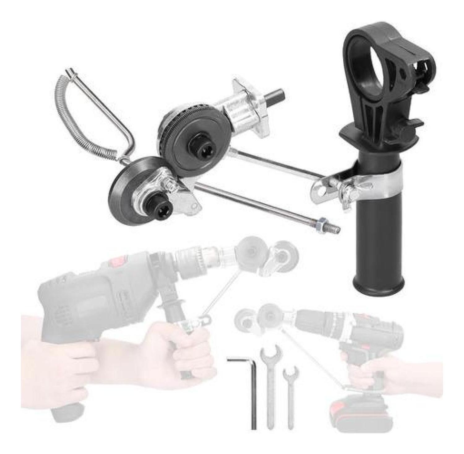 Adaptador Corta Latas De Taladro Eléctrico, Cortachapa Negro-4