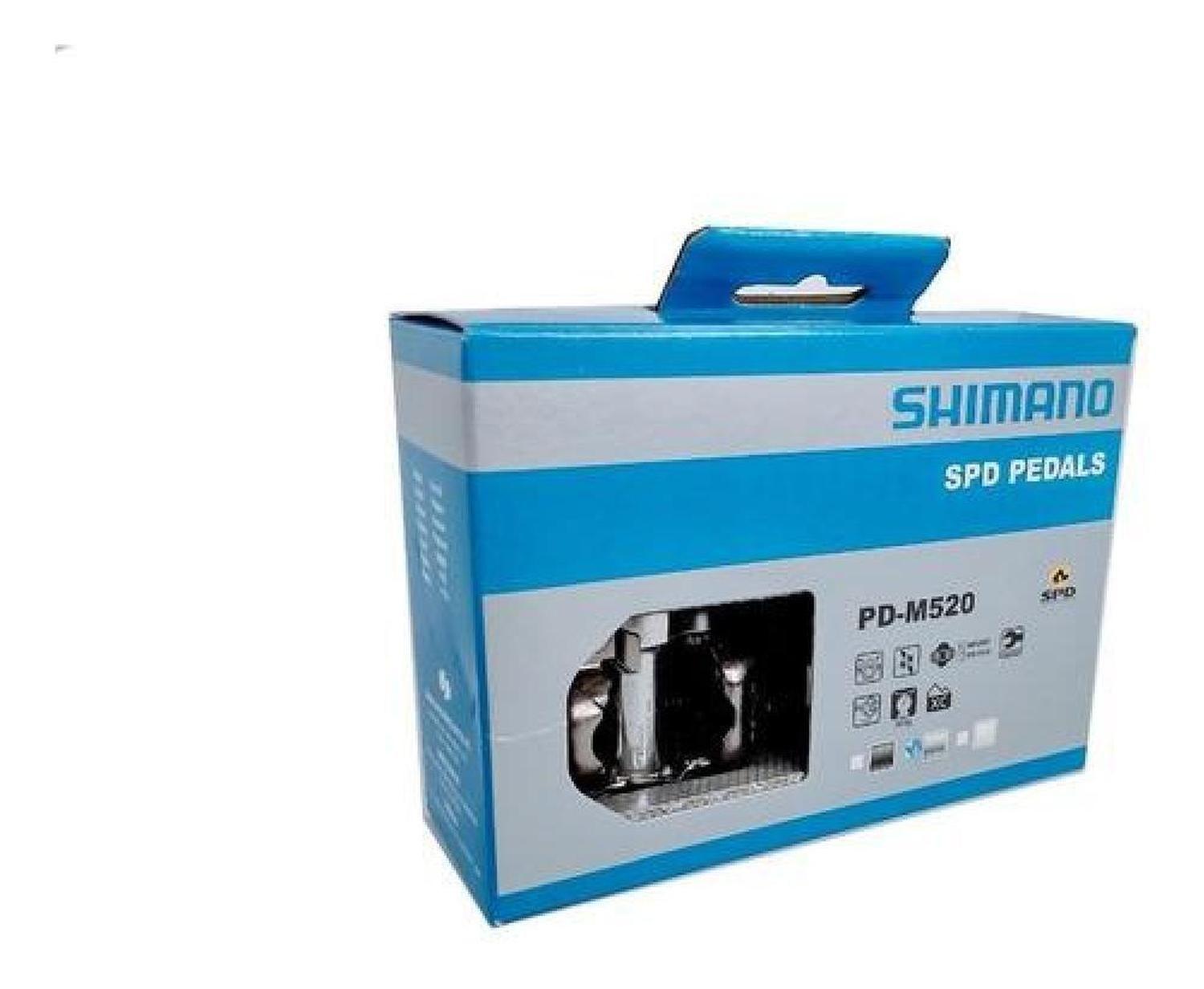 Pedales + Calas, Shimano M520 Deore Spd, Originales, Mtb-3