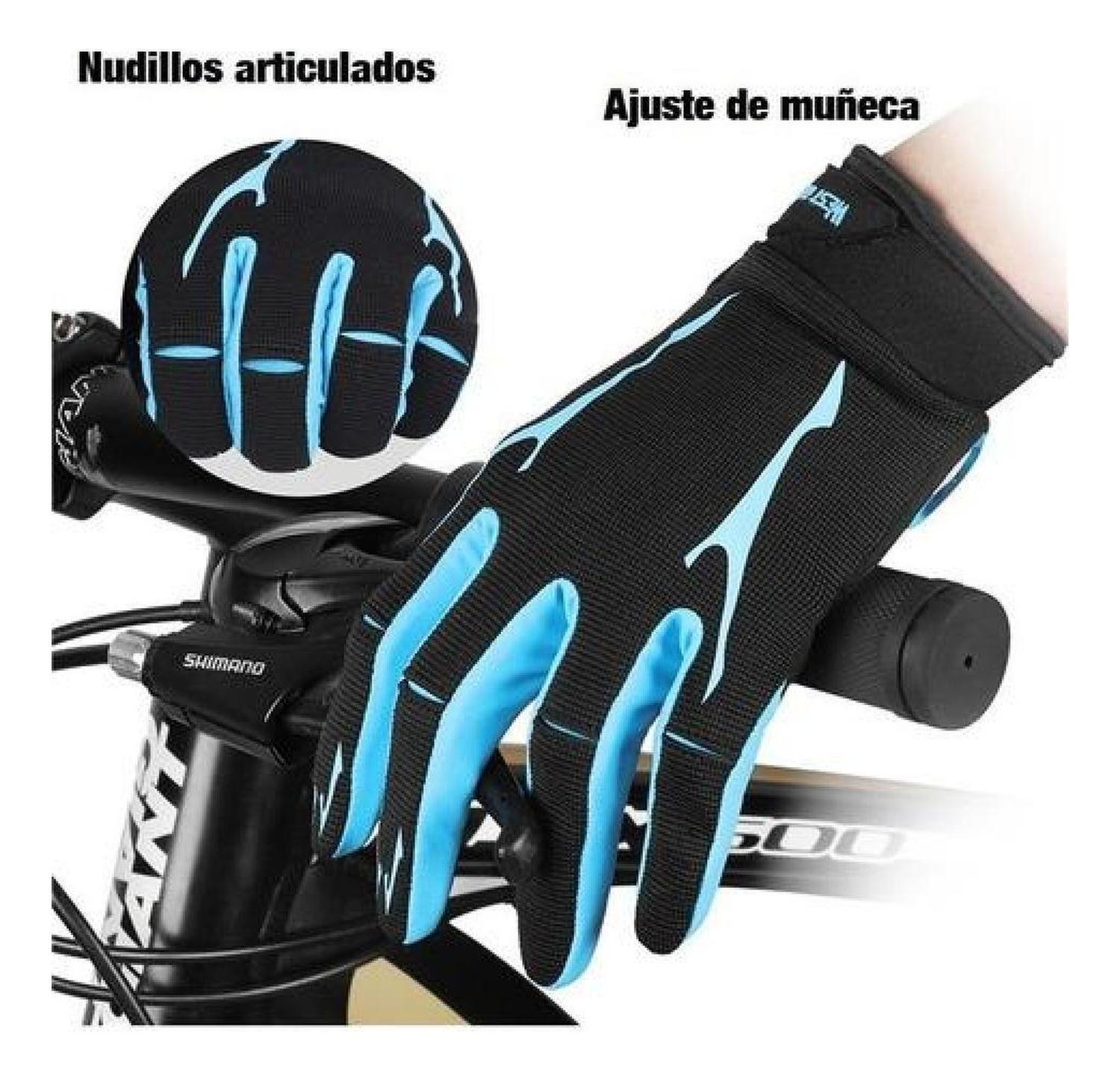 Guantes West Biking Con Gel, Ruta Y Mtb Dedo Largo Bicicleta-2