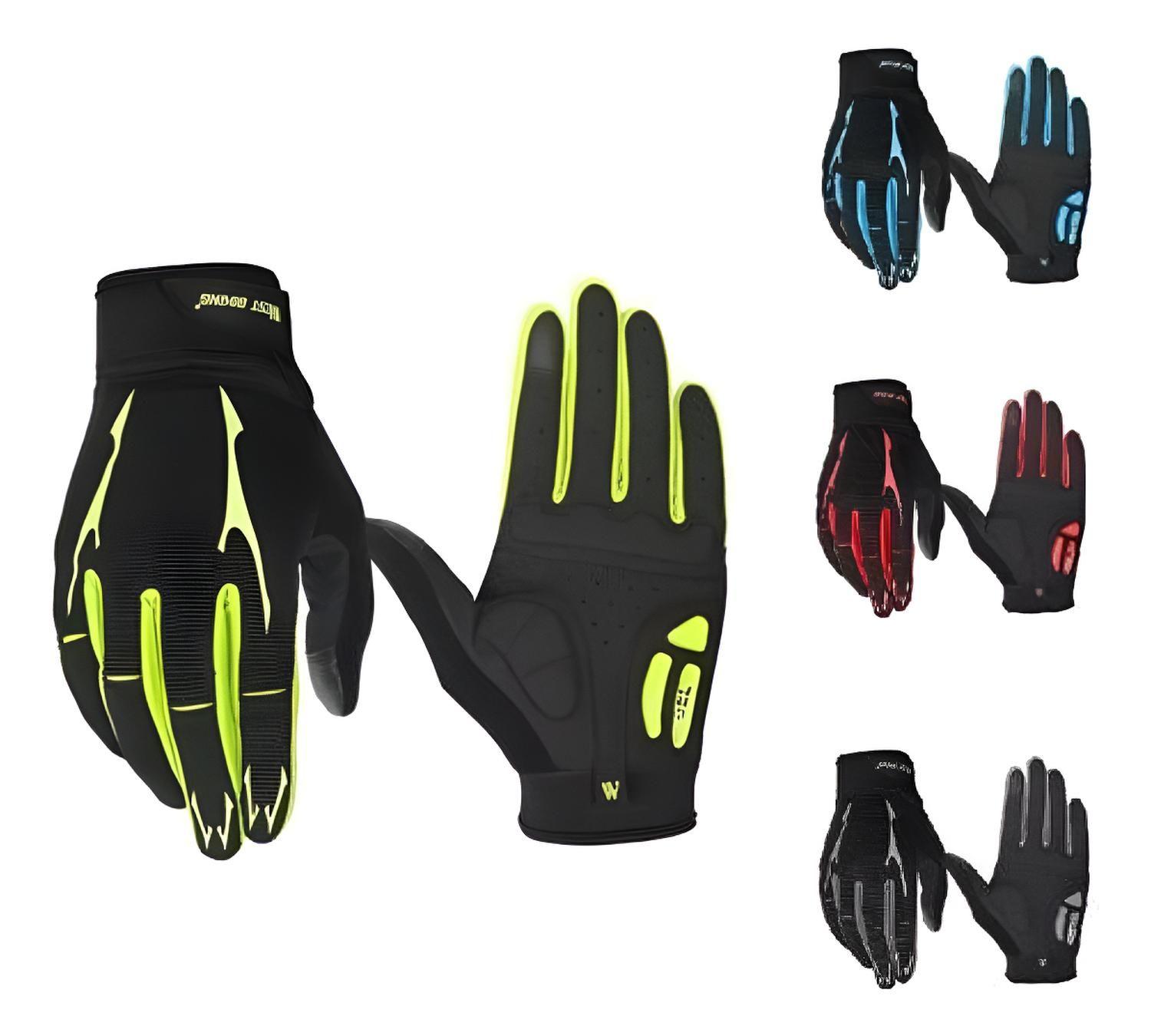 Guantes West Biking Con Gel, Ruta Y Mtb Dedo Largo Bicicleta-7