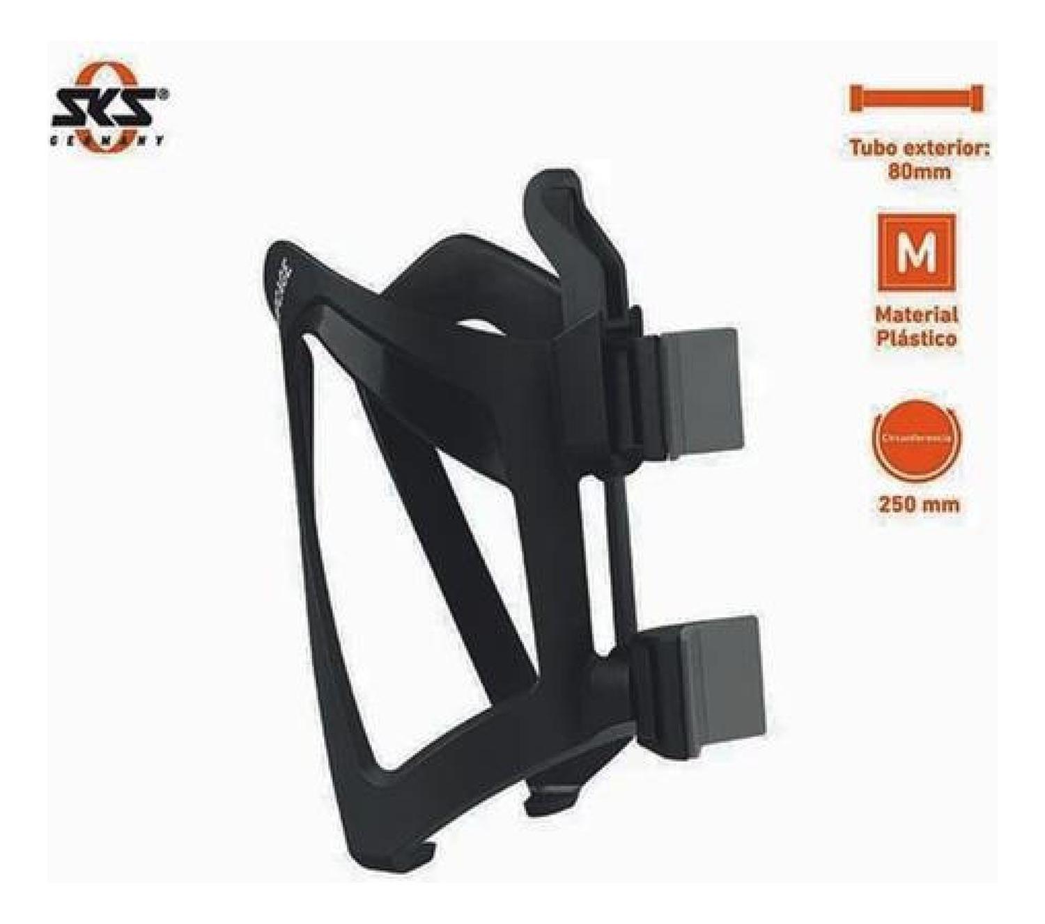 Soporte + Porta Caramagiola Anywhere Sks Universal Frontal Negro-4