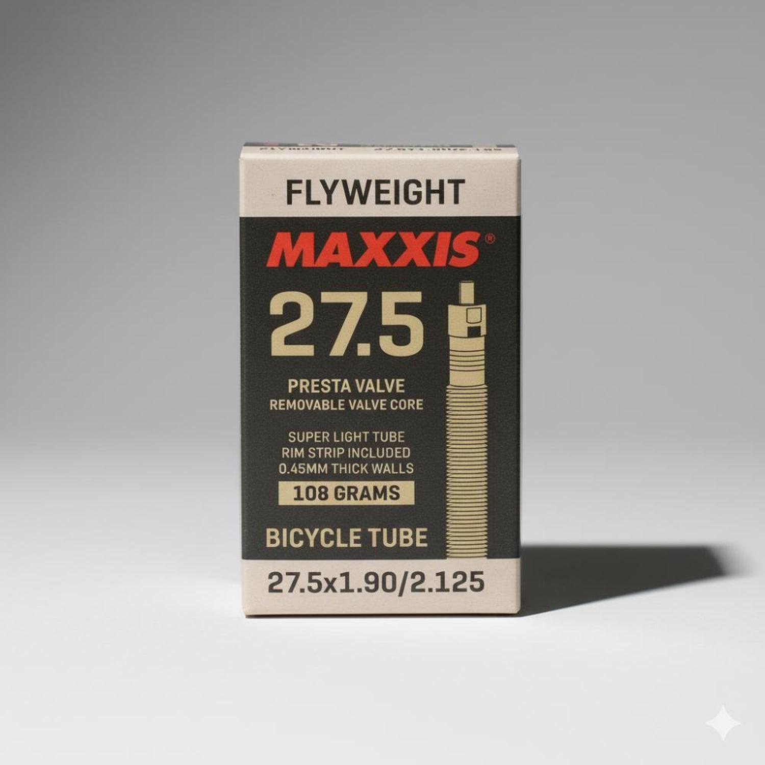 Cámara Maxxis Flyweight 27.5x1.9-2.125 Válvula Presta Negro-2