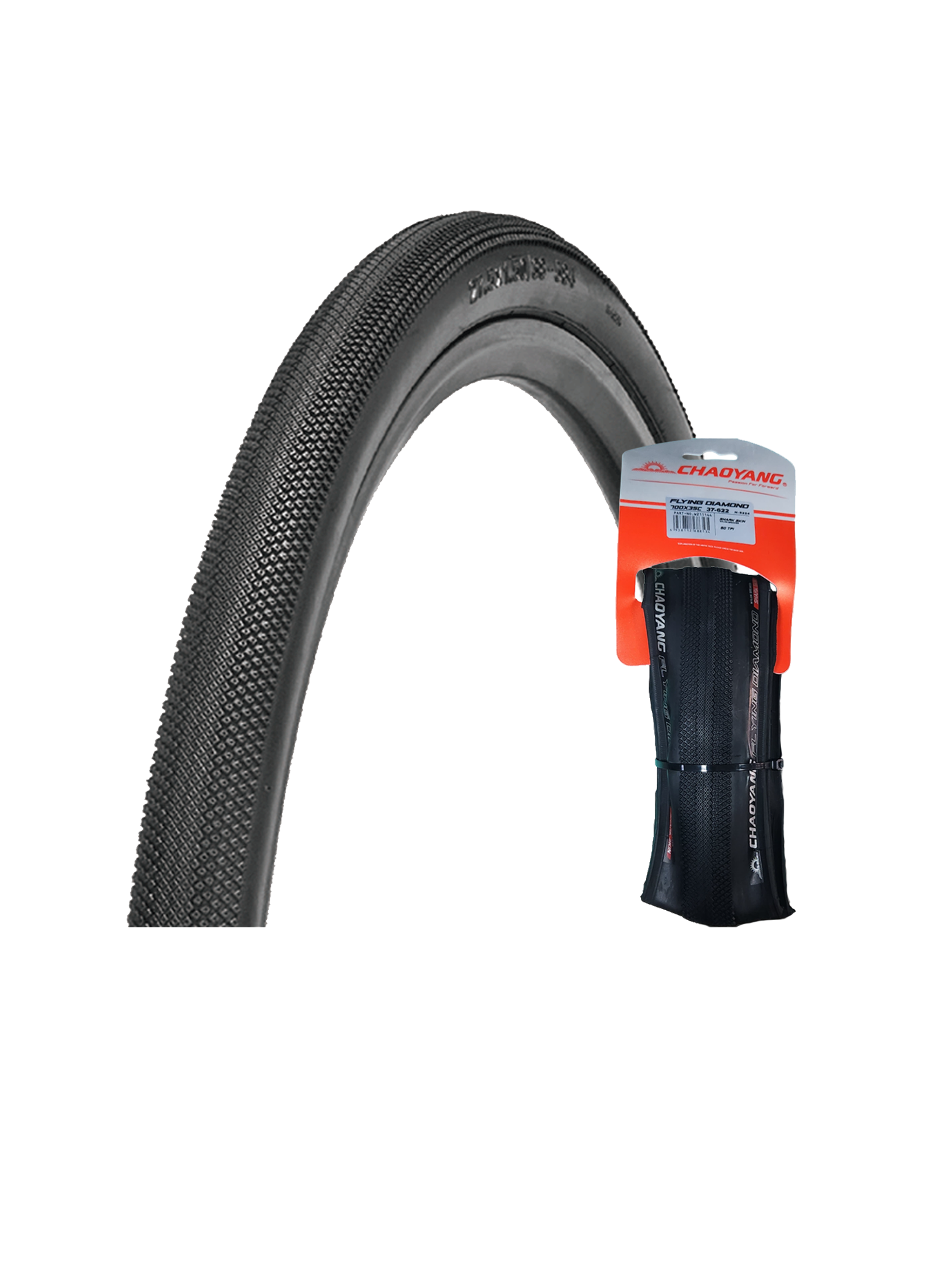 Neumático Chaoyang Flying Diamond 700x35c Gravel Kevlar-0