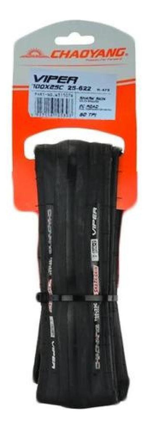 Neumático Chaoyang Viper 700x25c 25-622 2c 60tpi Ruta Kevlar Negro-1