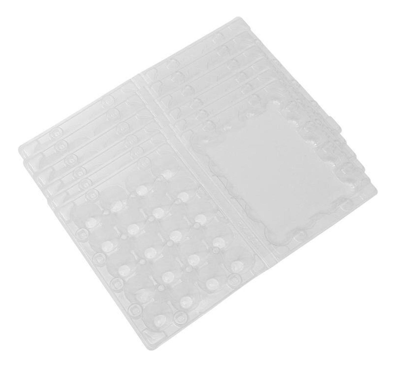 Pack 50 Cajas Bandejas De Plástico De 24 Huevos De Codorniz-4