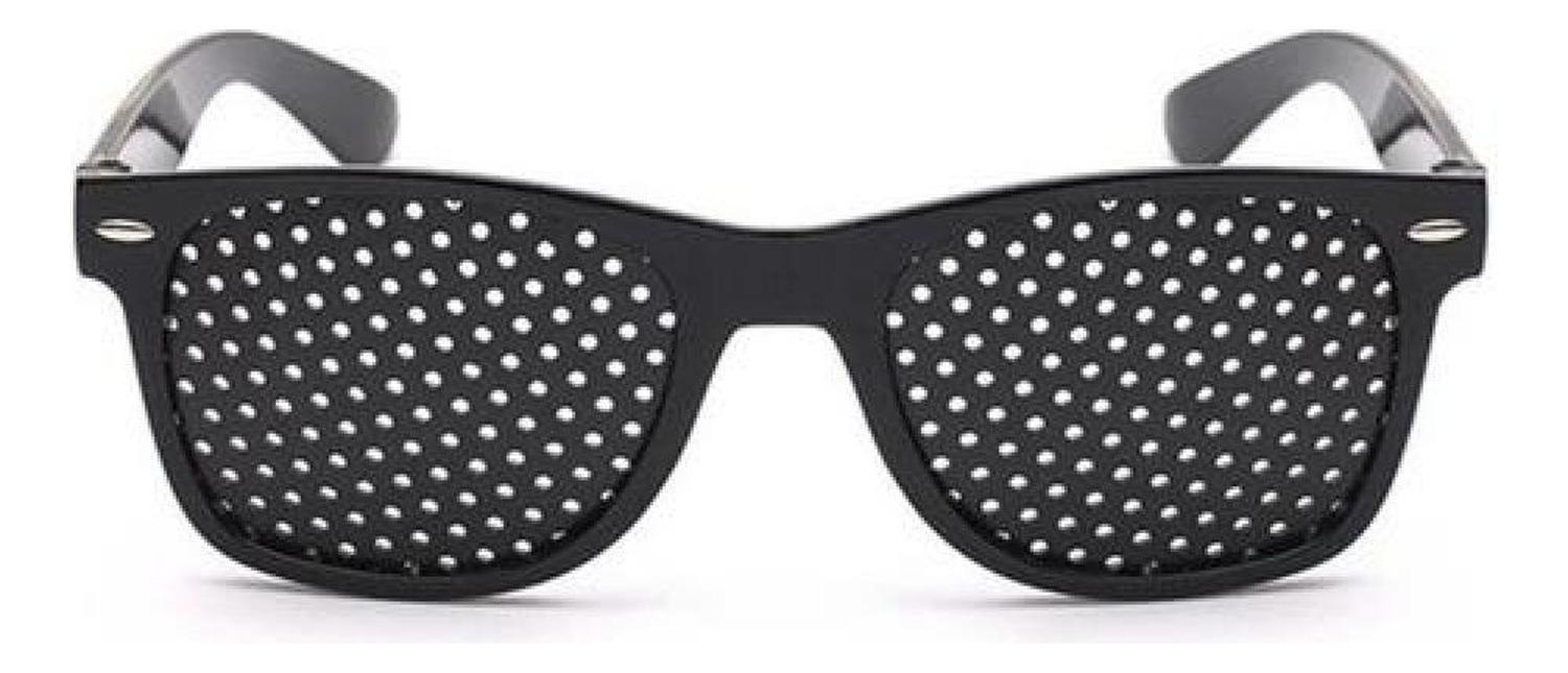 Lentes Reticulares Estenopeicos Miopía, Astigmatismo Ojos Talla Única Negro-2