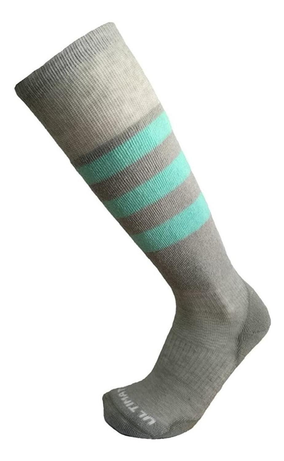 Calcetas Térmicas 70% Lana Merino, Ski / Sowboard, Mujer Gris/aqua M-0