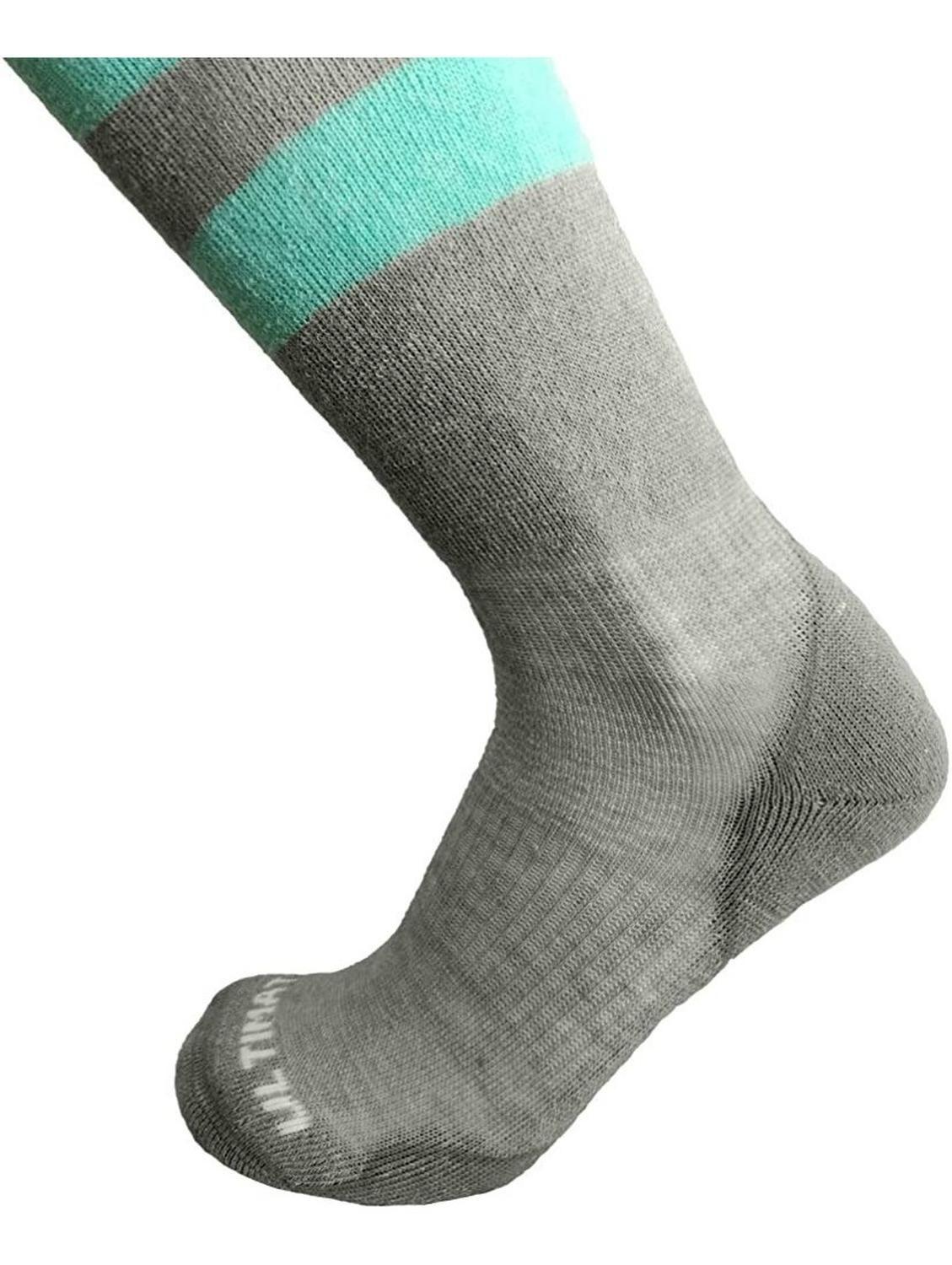 Calcetas Térmicas 70% Lana Merino, Ski / Sowboard, Mujer Gris/aqua M-1