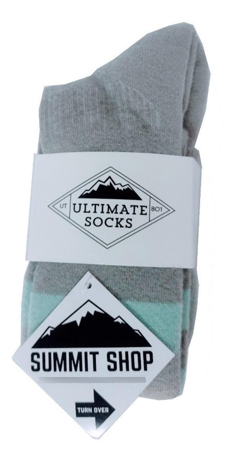 Calcetas Térmicas 70% Lana Merino, Ski / Sowboard, Mujer Gris/aqua M-3