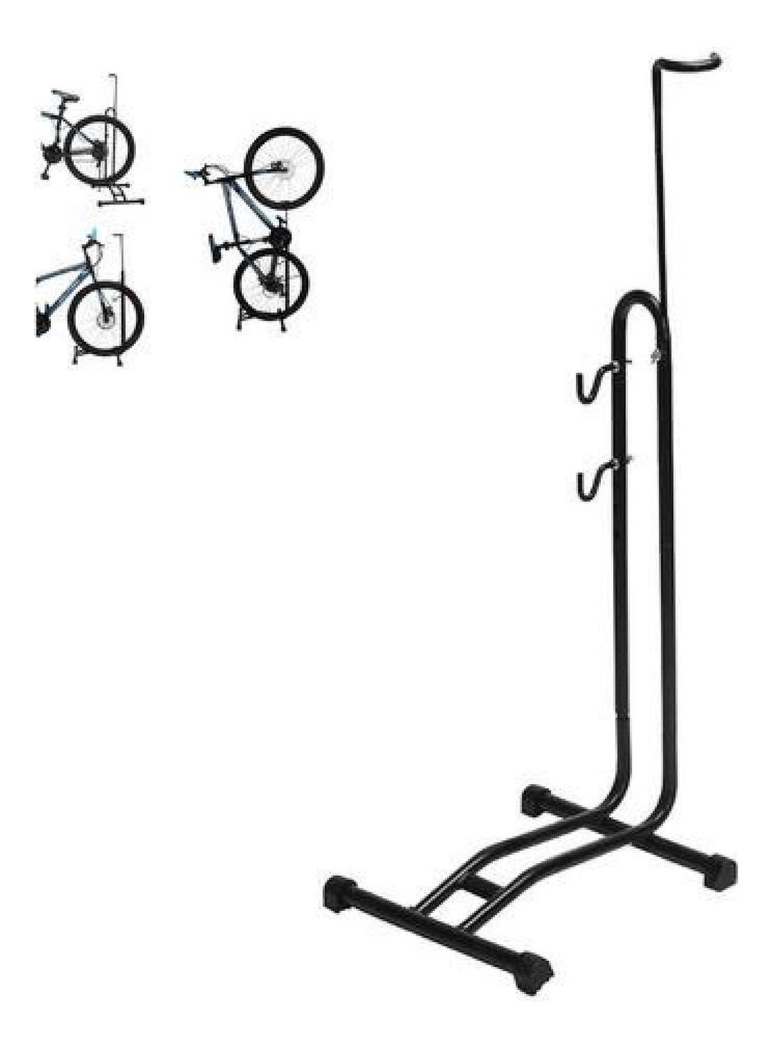 Soporte Portátil 3 En 1 Bicicleta Estaciona Reparación Negro-0