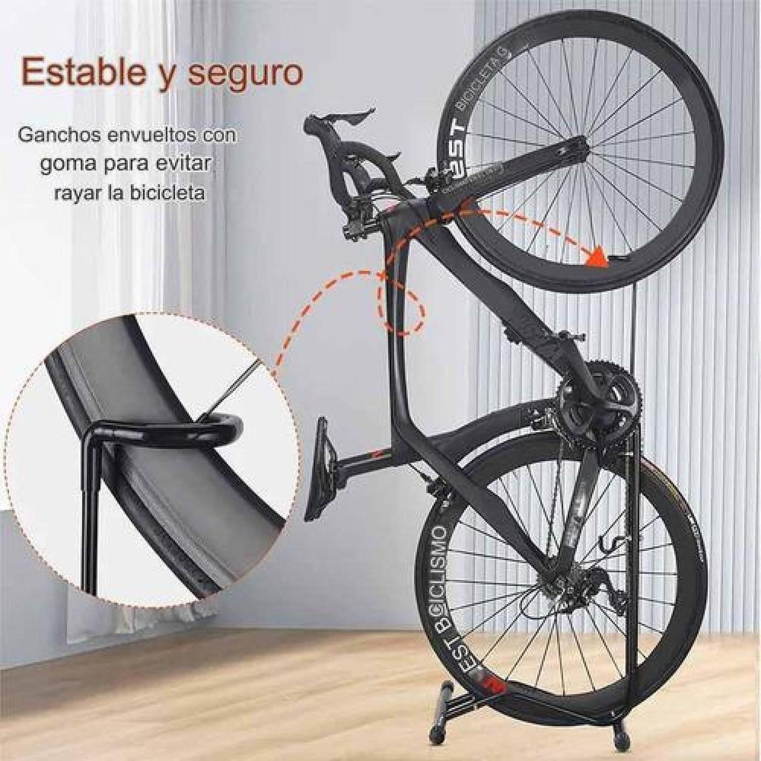 Soporte Portátil 3 En 1 Bicicleta Estaciona Reparación Negro-3