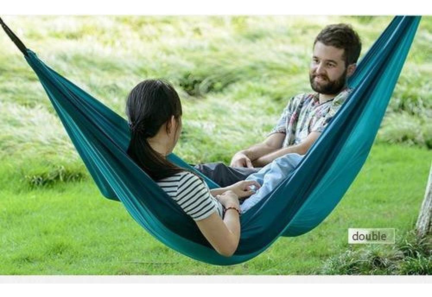 Hamaca Naturehike Doble, Ultra Liviana Portable Para Camping Verde-2