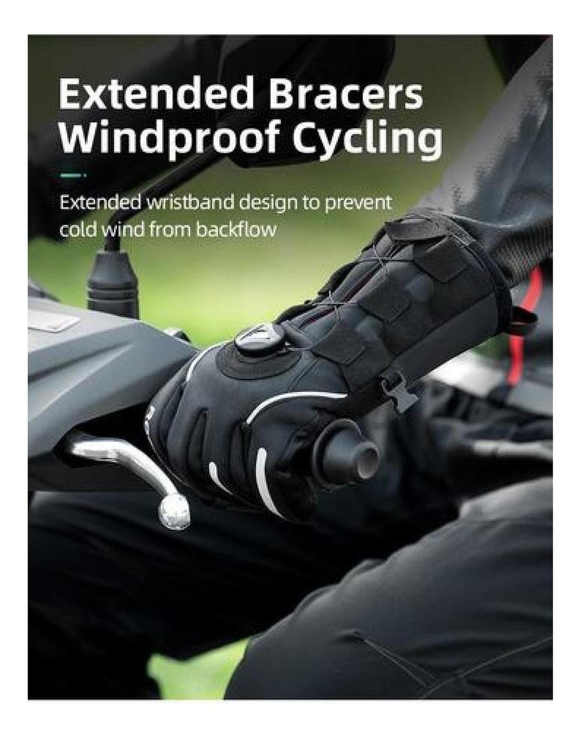 Guantes Rockbros Invierno, Ajuste Tipo Rueda Moto Bicicleta-2