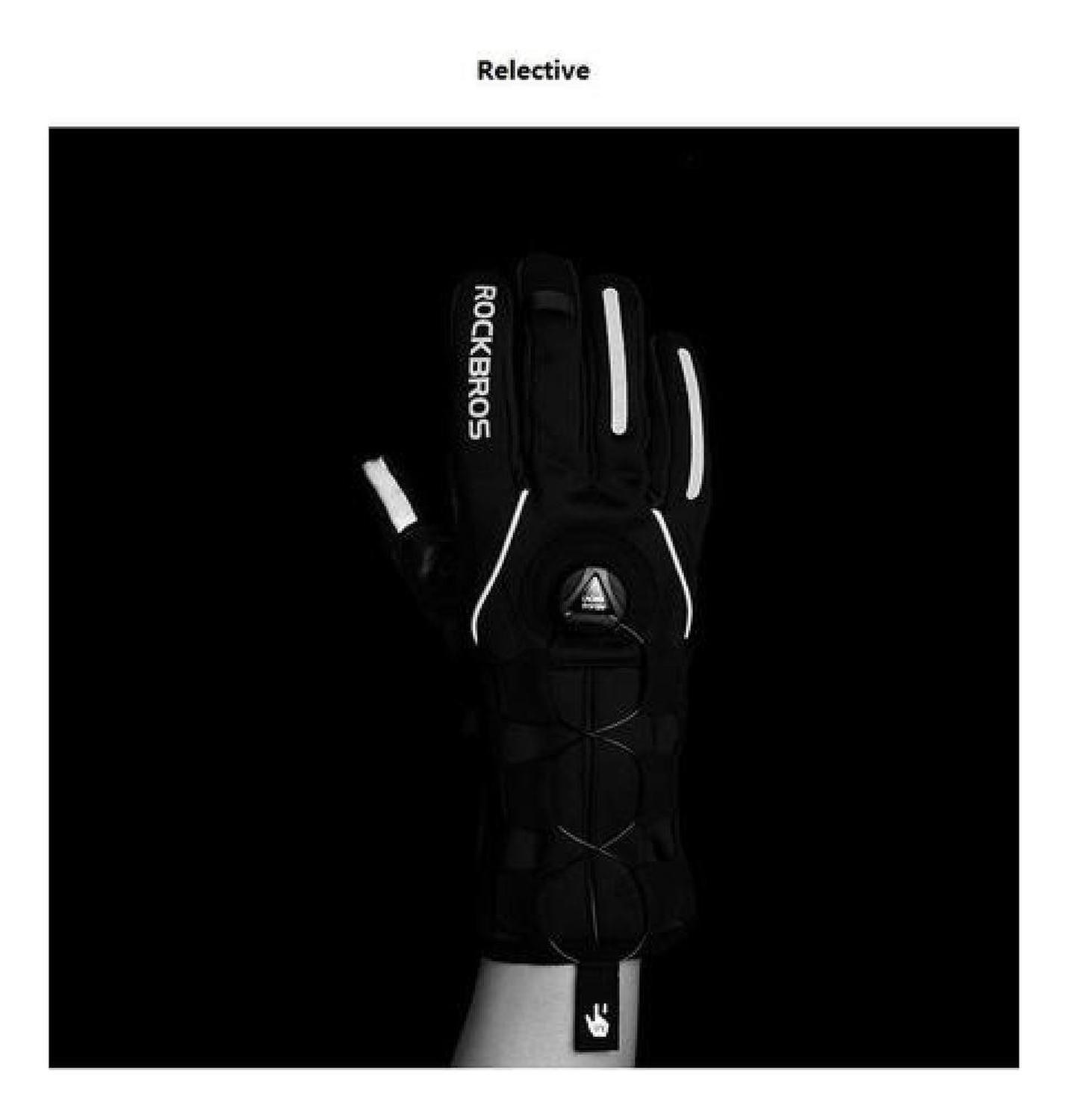 Guantes Rockbros Invierno, Ajuste Tipo Rueda Moto Bicicleta-6