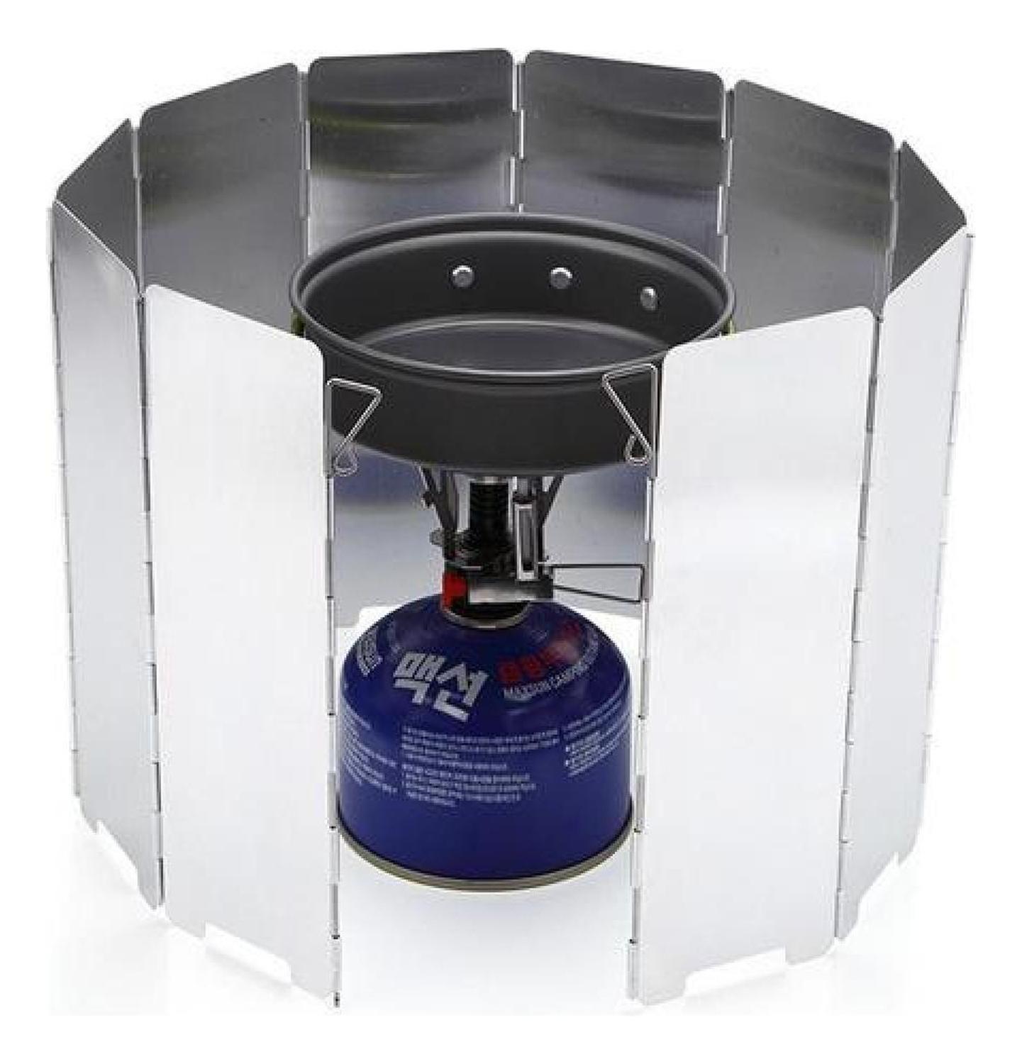 Cubre Viento 24 X 85 Cm Aluminio Cocinilla Camping-3