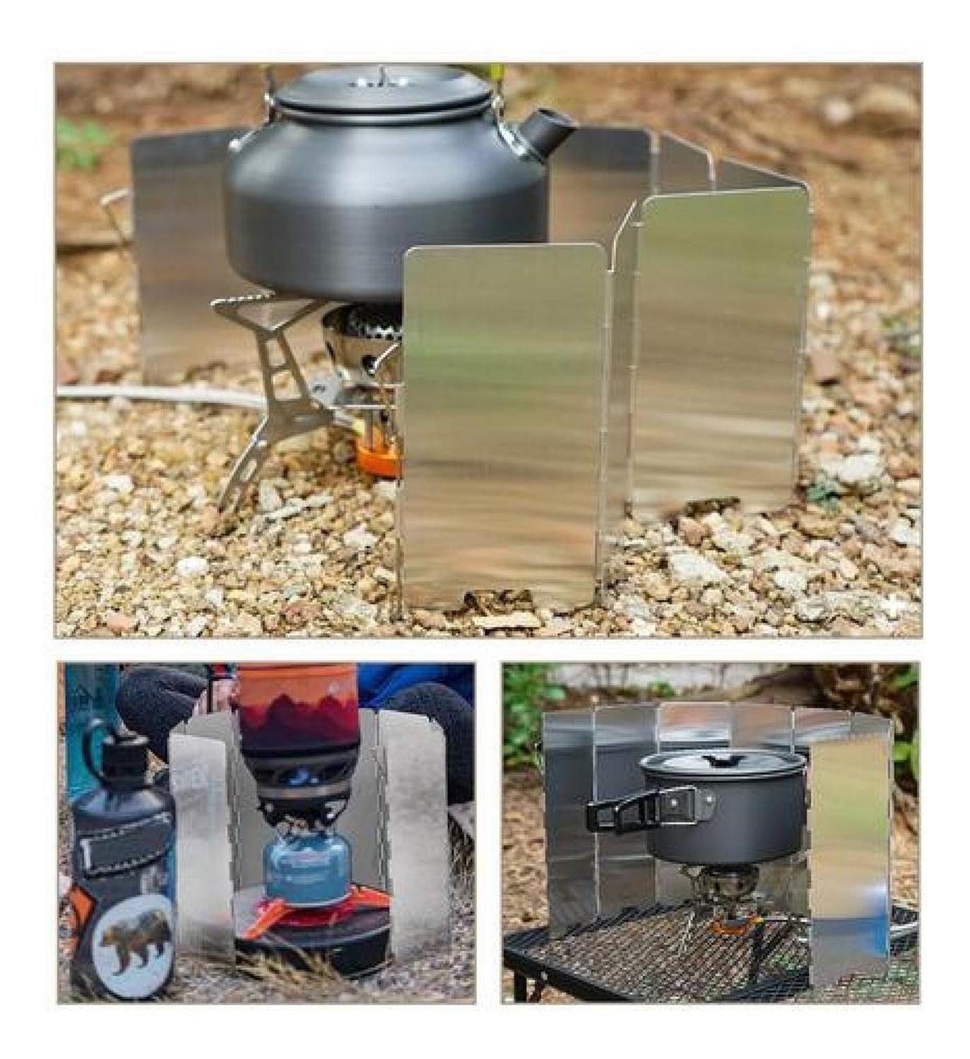 Cubre Viento 24 X 85 Cm Aluminio Cocinilla Camping-7