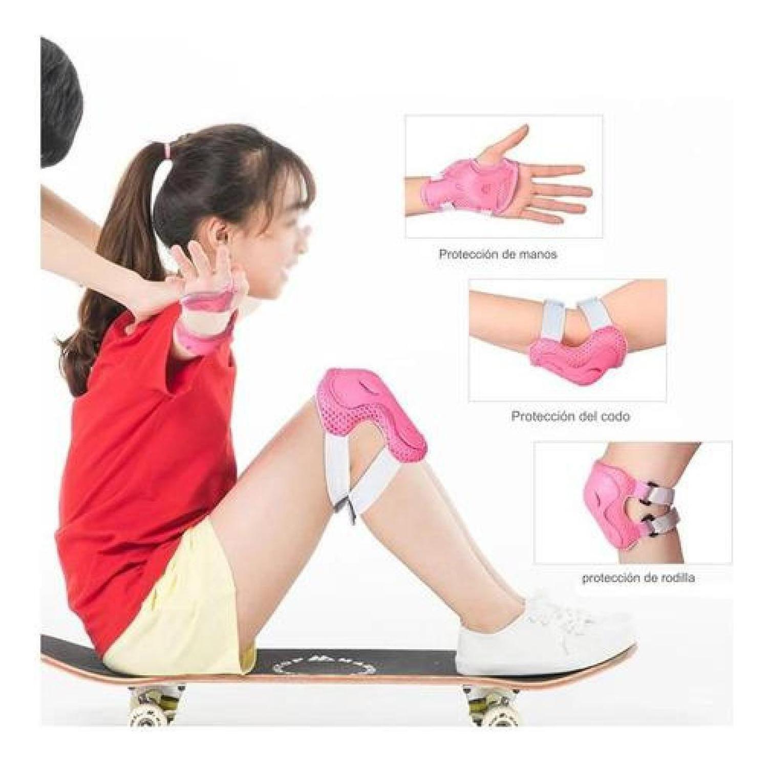 Set Protecciones Niños 3 - 8 Años Rodillera Codera Muñquera-6