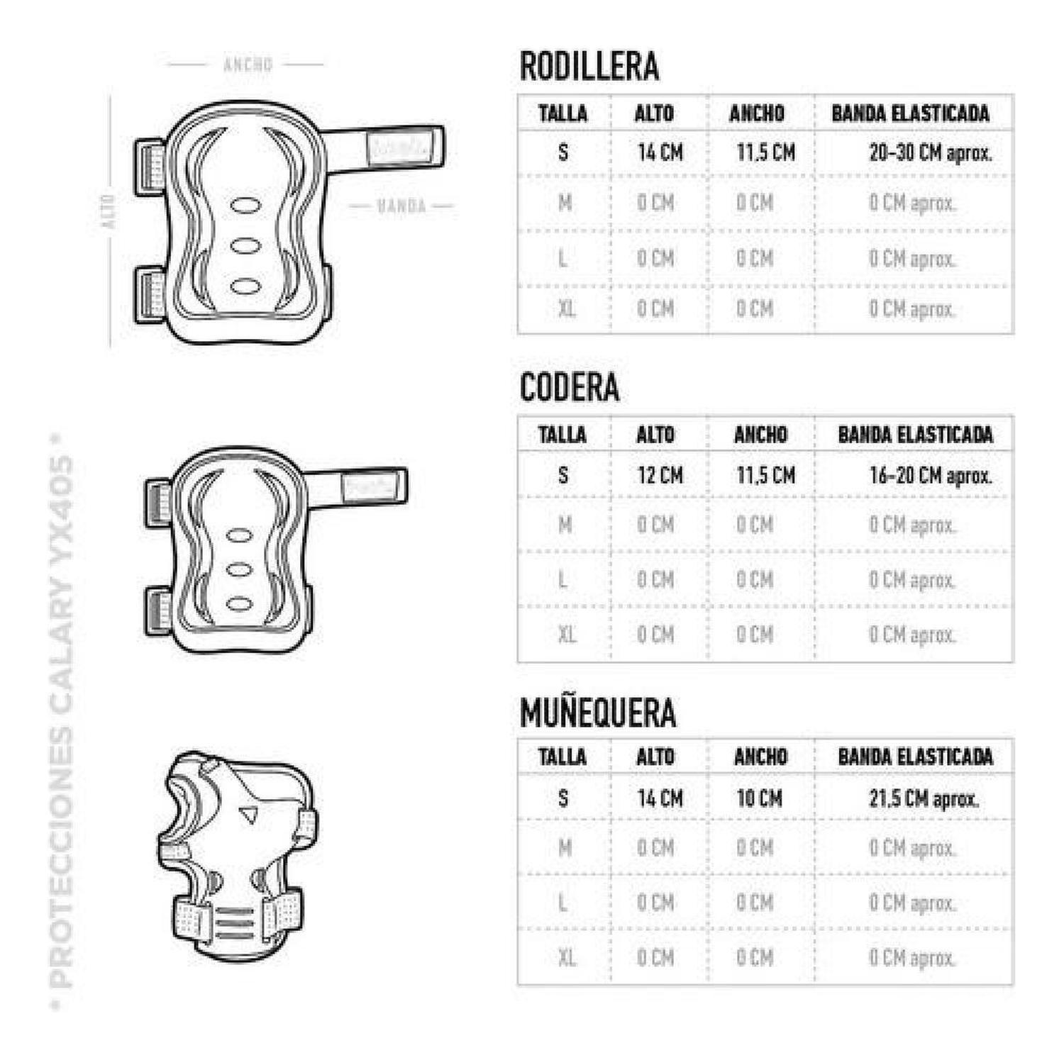 Set Protecciones Niños 3 - 8 Años Rodillera Codera Muñquera-7