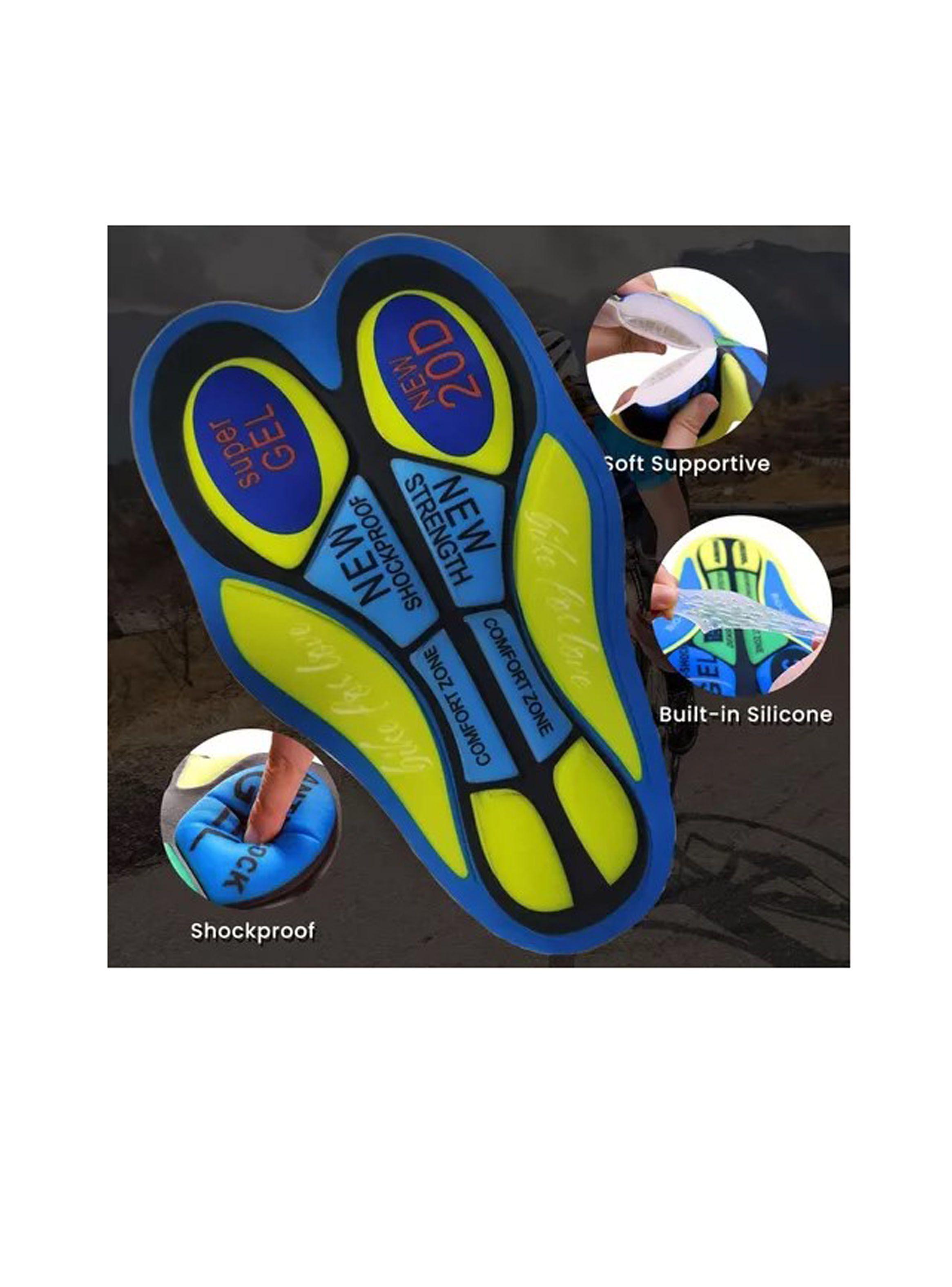 Almohadilla Gel Para Ciclismo Acolchado 20d Transpirable-4