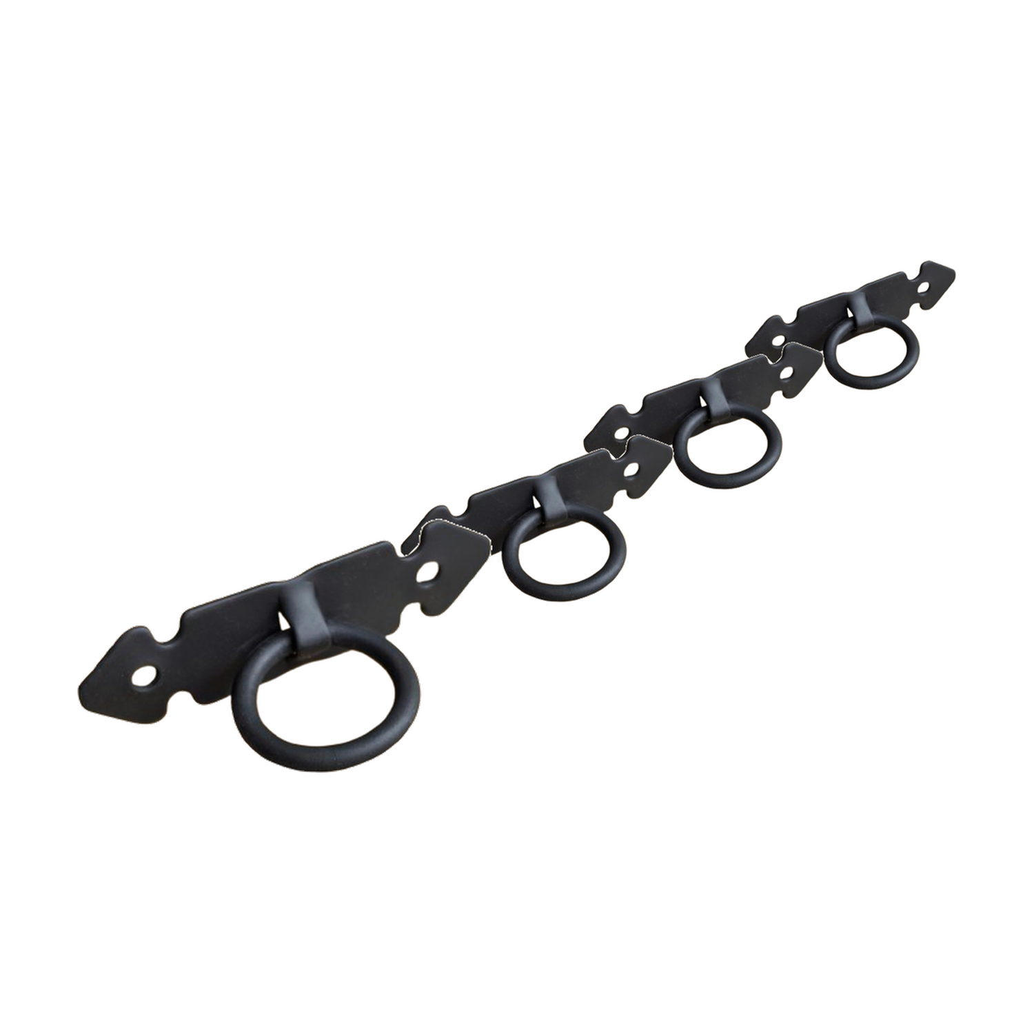 Pack 4 Tirador Colonial Negro Horizontal Ferromat 7x4 cm-0
