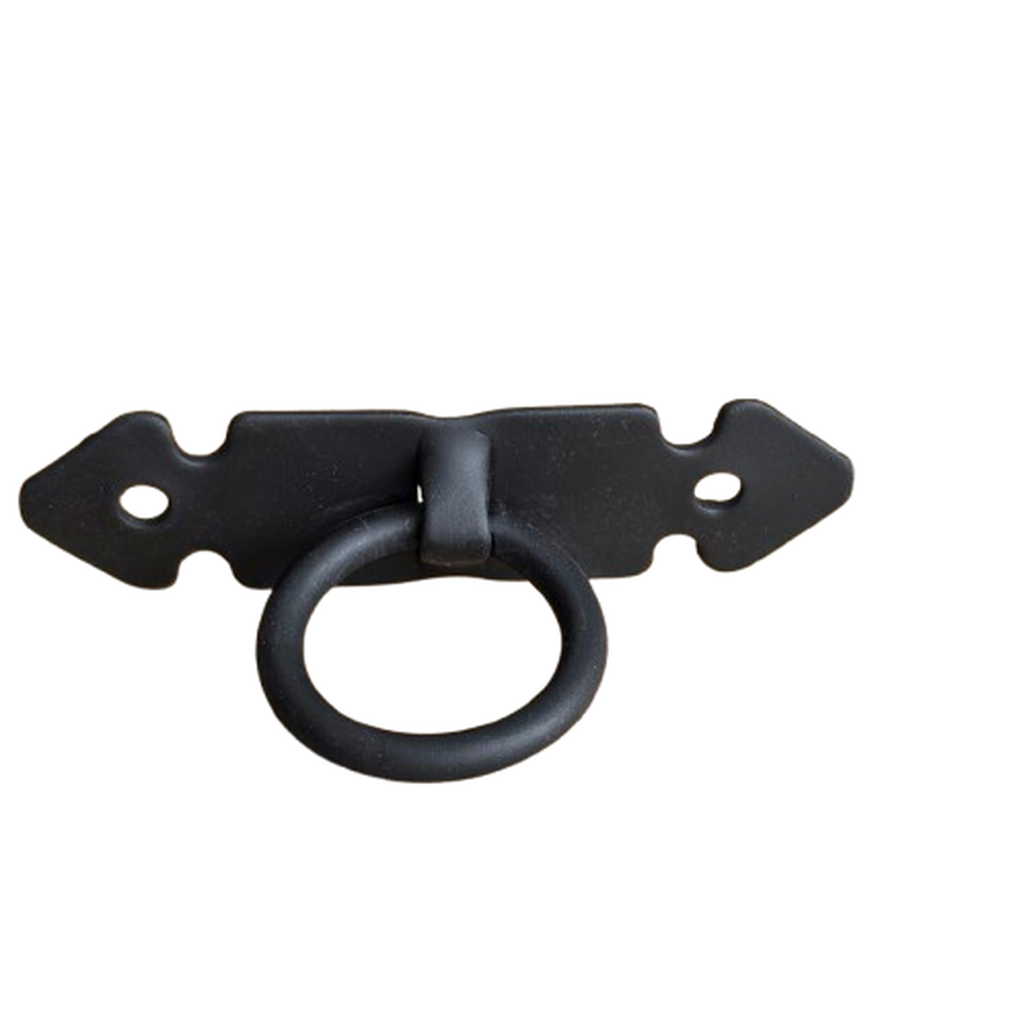 Pack 4 Tirador Colonial Negro Horizontal Ferromat 7x4 cm-3