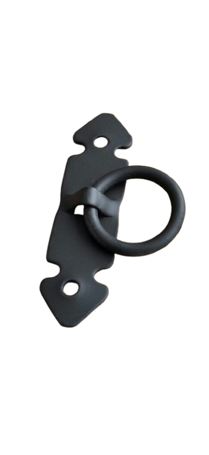 Pack 4 Tirador Colonial Negro Horizontal Ferromat 7x4 cm-4