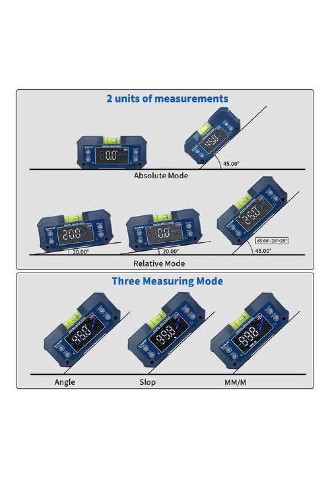 Inclinometro Nivel Digital Pendiente Imantado Carga Usb C-4