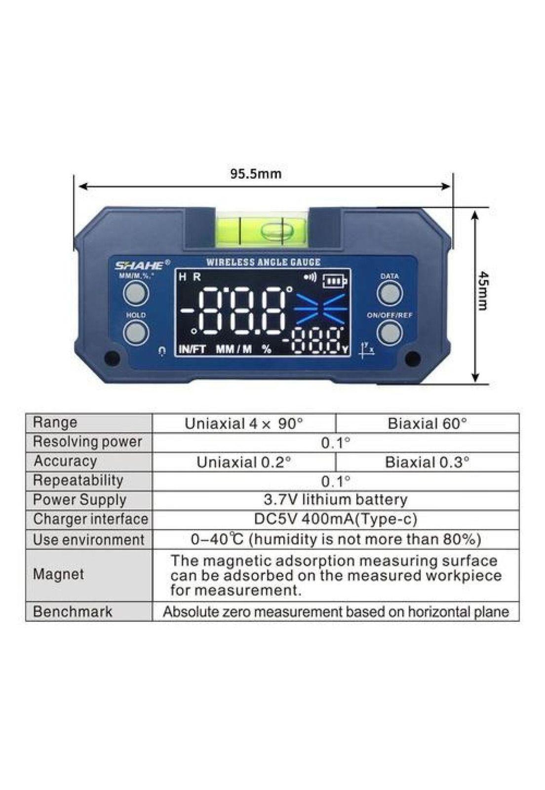 Inclinometro Nivel Digital Pendiente Imantado Carga Usb C-5
