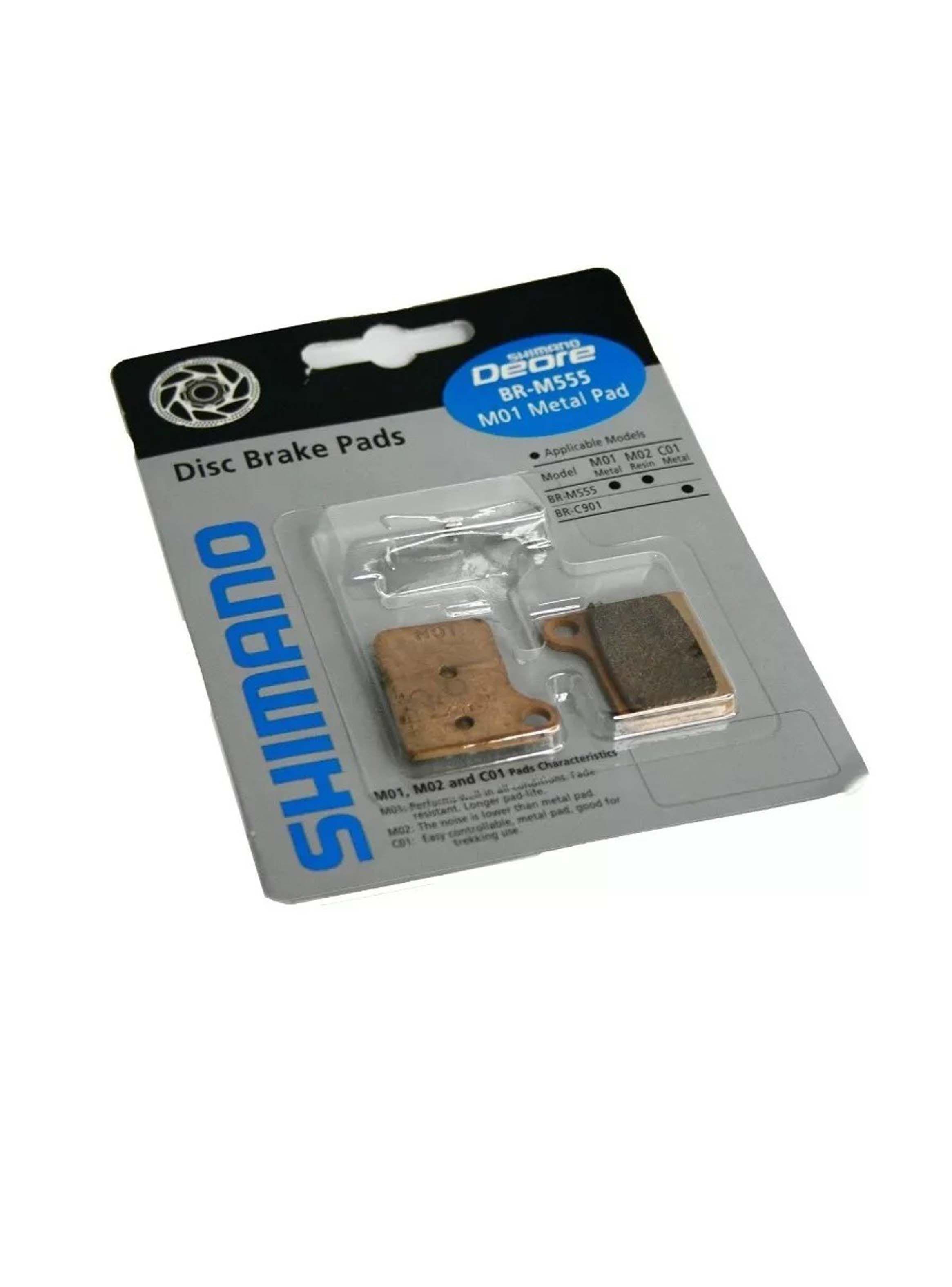 Pastillas De Freno Shimano M01 Para Br-m555 Deore Metálica-2