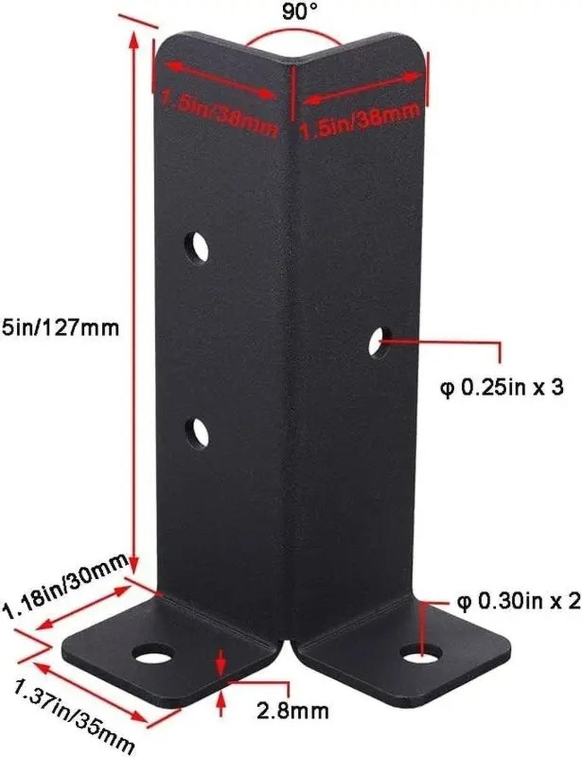 Soportes Base Pilares De Madera Kit 4 Pzas-3