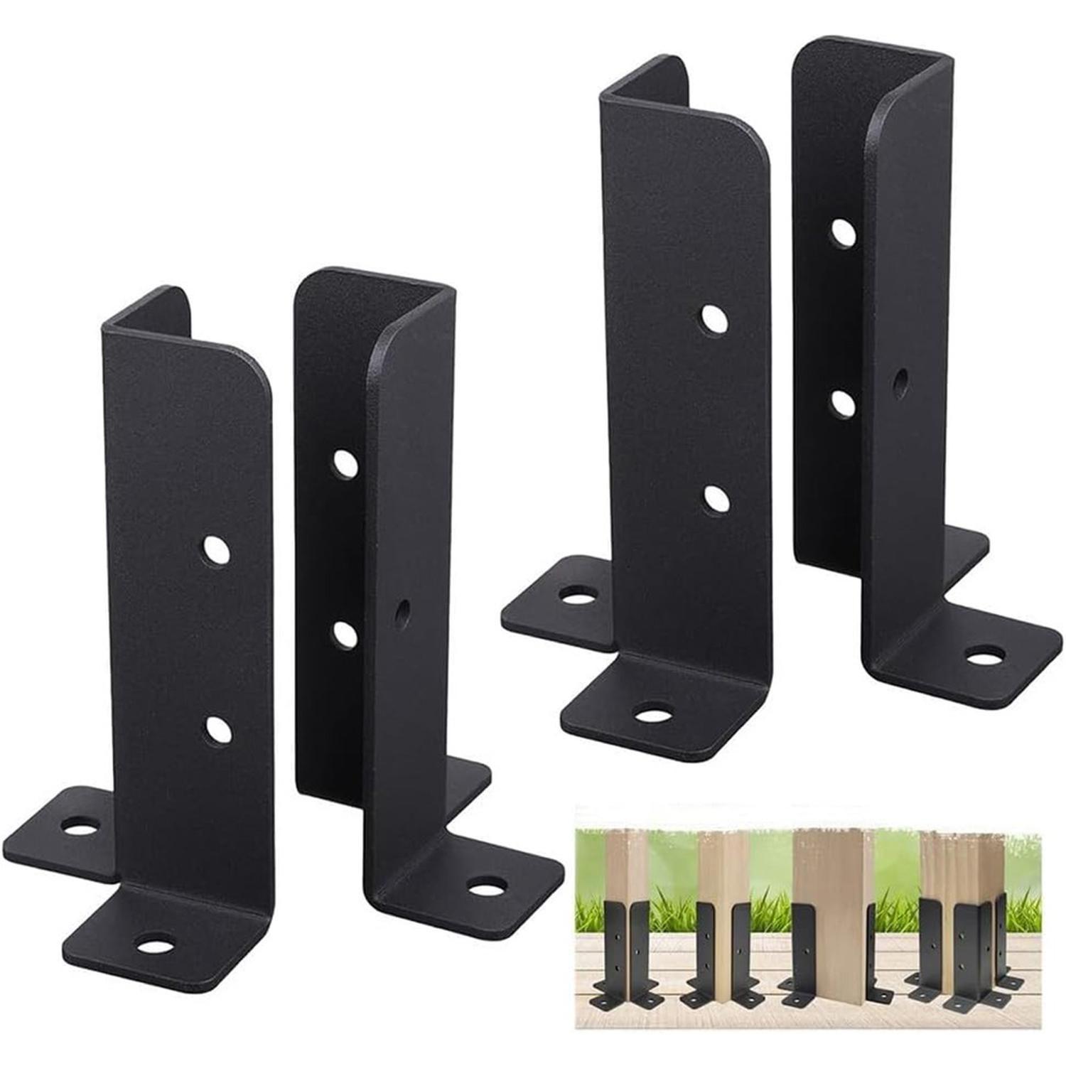 Soportes Base Pilares De Madera Kit 4 Pzas-2